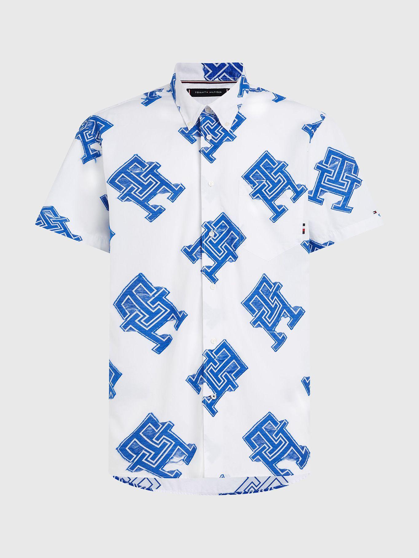 Camisa Monogram Archive Blanco Tommy Hilfiger-4