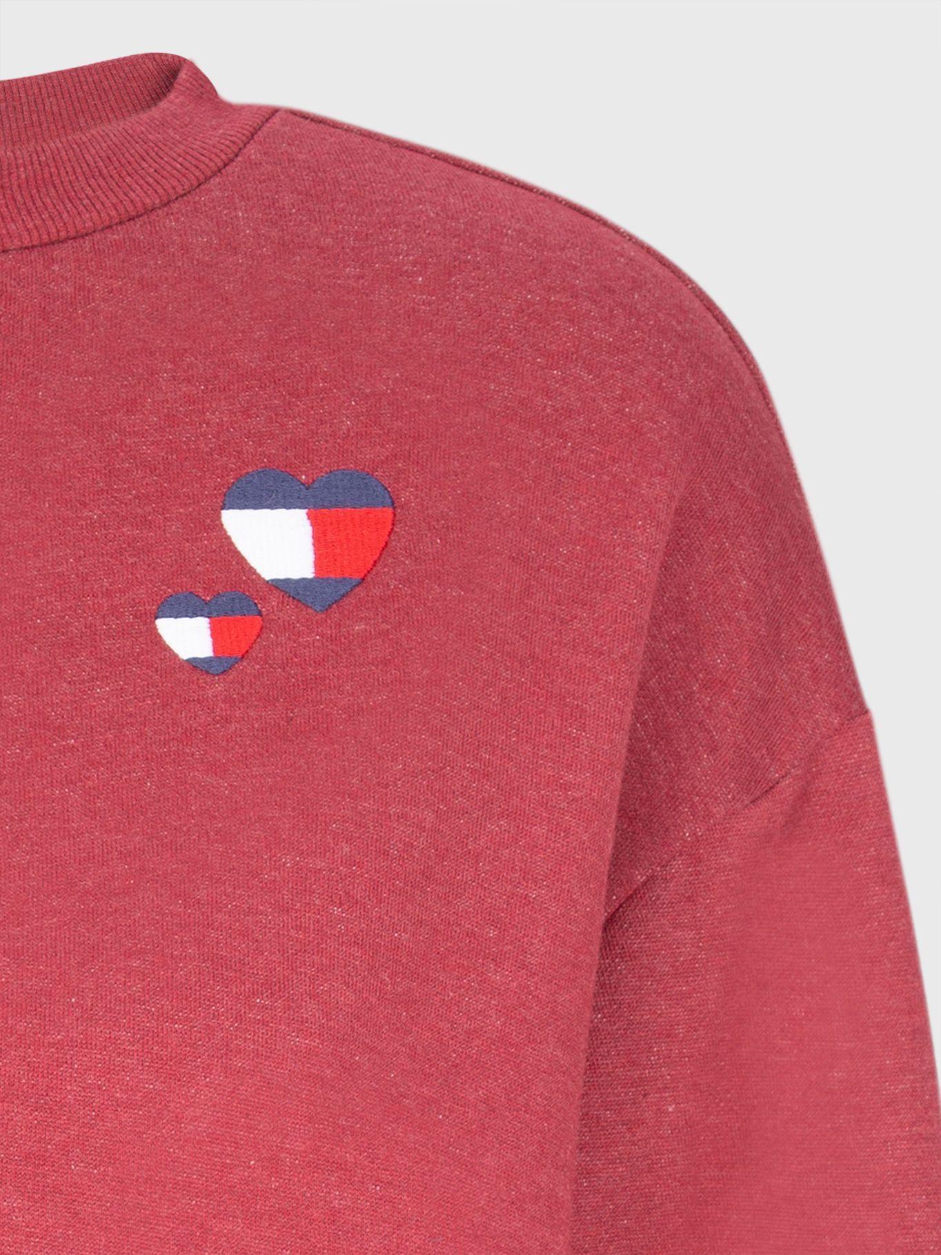 Polerón Boyfriend Fit Logo Rojo Tommy Hilfiger-2