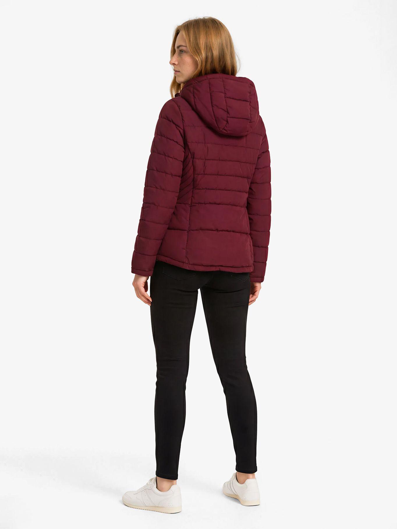 Parka Acolchada Solid Burdeo Tommy Hilfiger-2