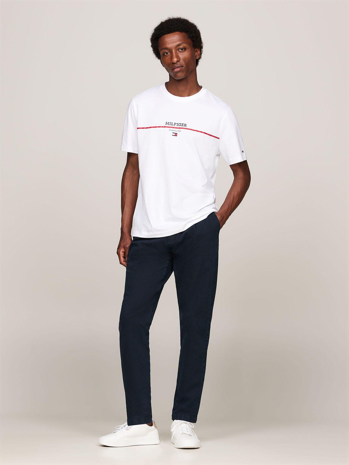 Polera Con Logo Stripe Blanco Tommy Hilfiger-1