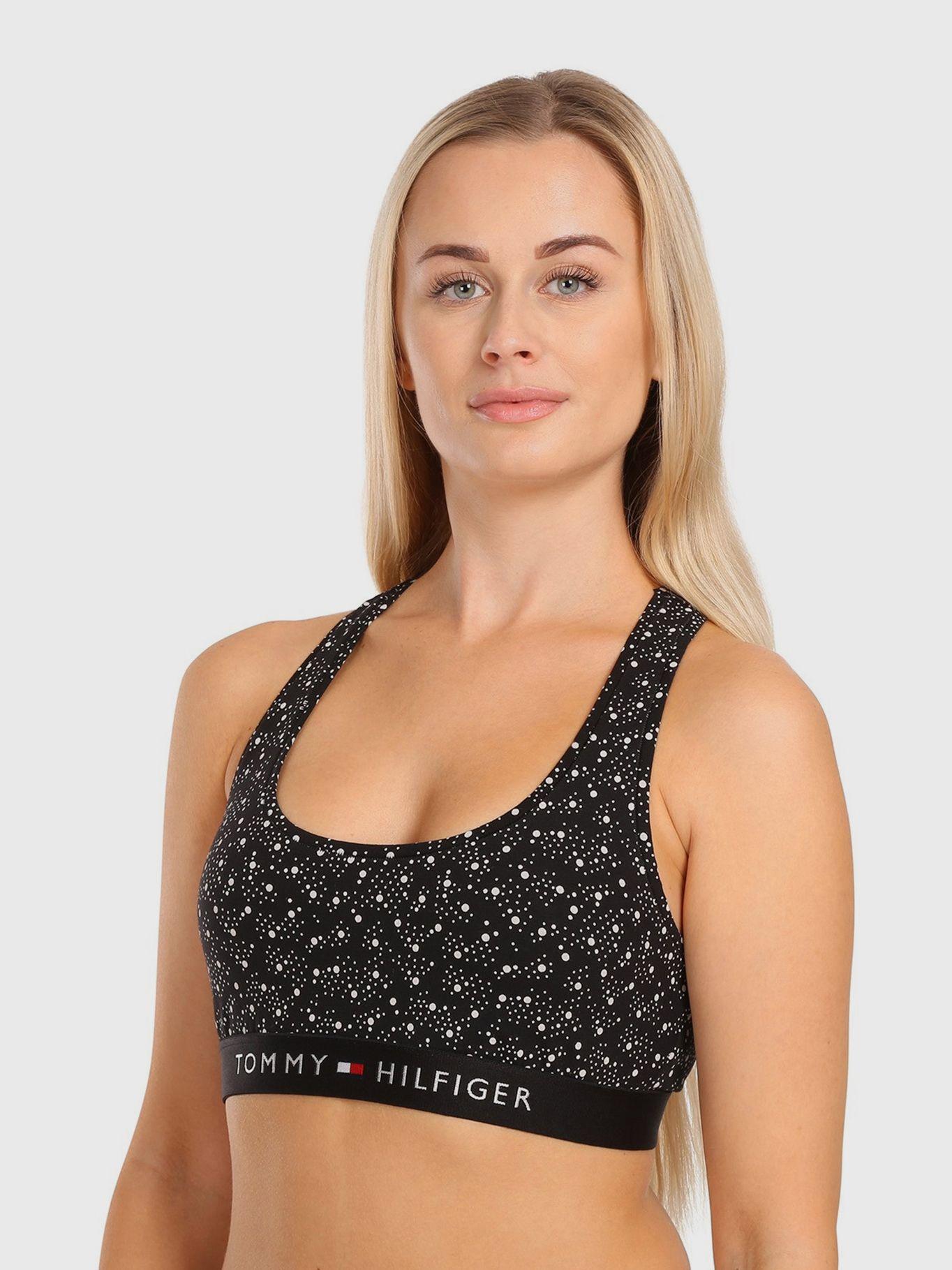 Bralette Sport Con Print Y Logo Azul Tommy Hilfiger-2