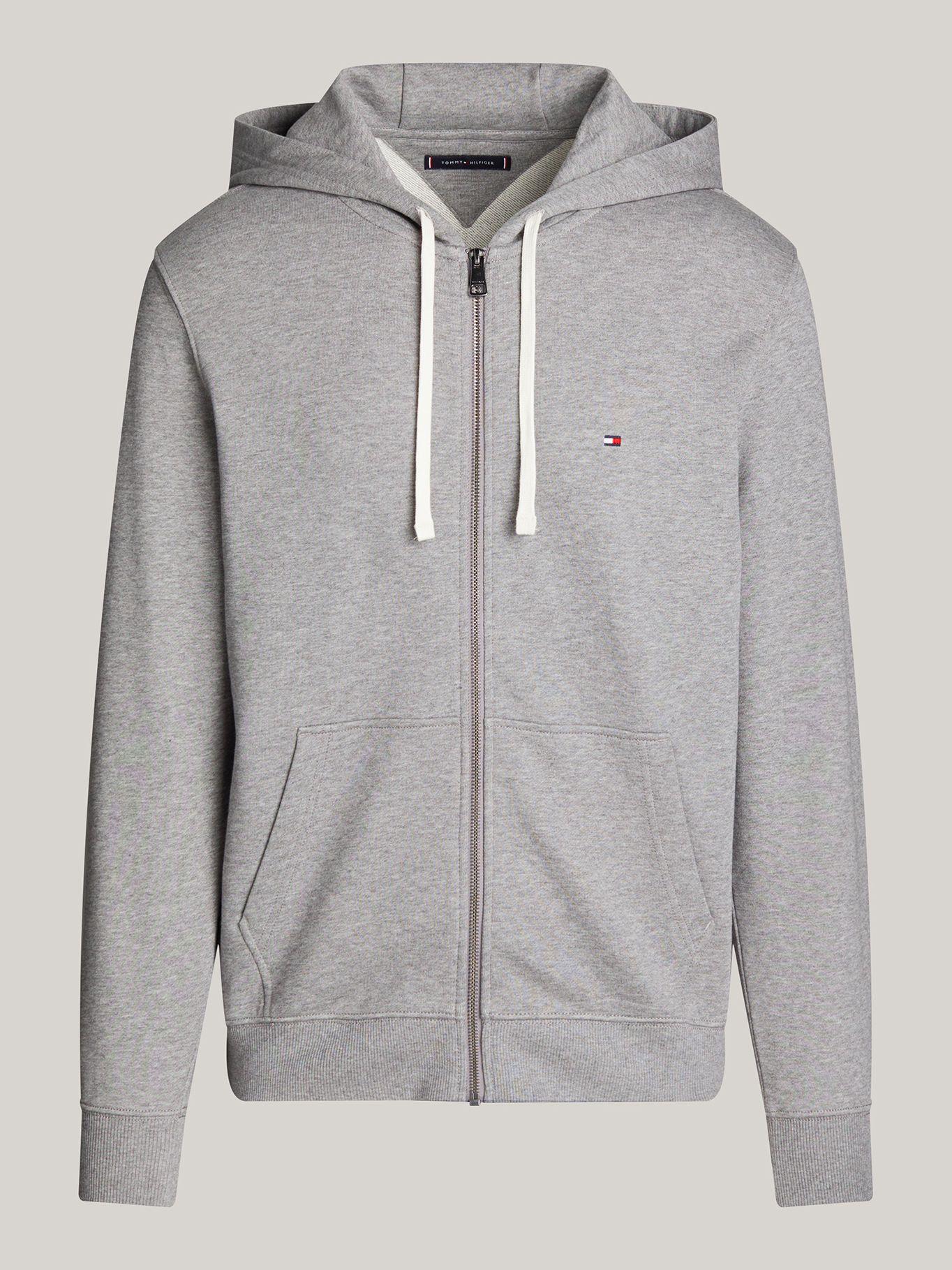 Polerón Hoodie Solic Con Cremallera Gris Tommy Hilfiger-4