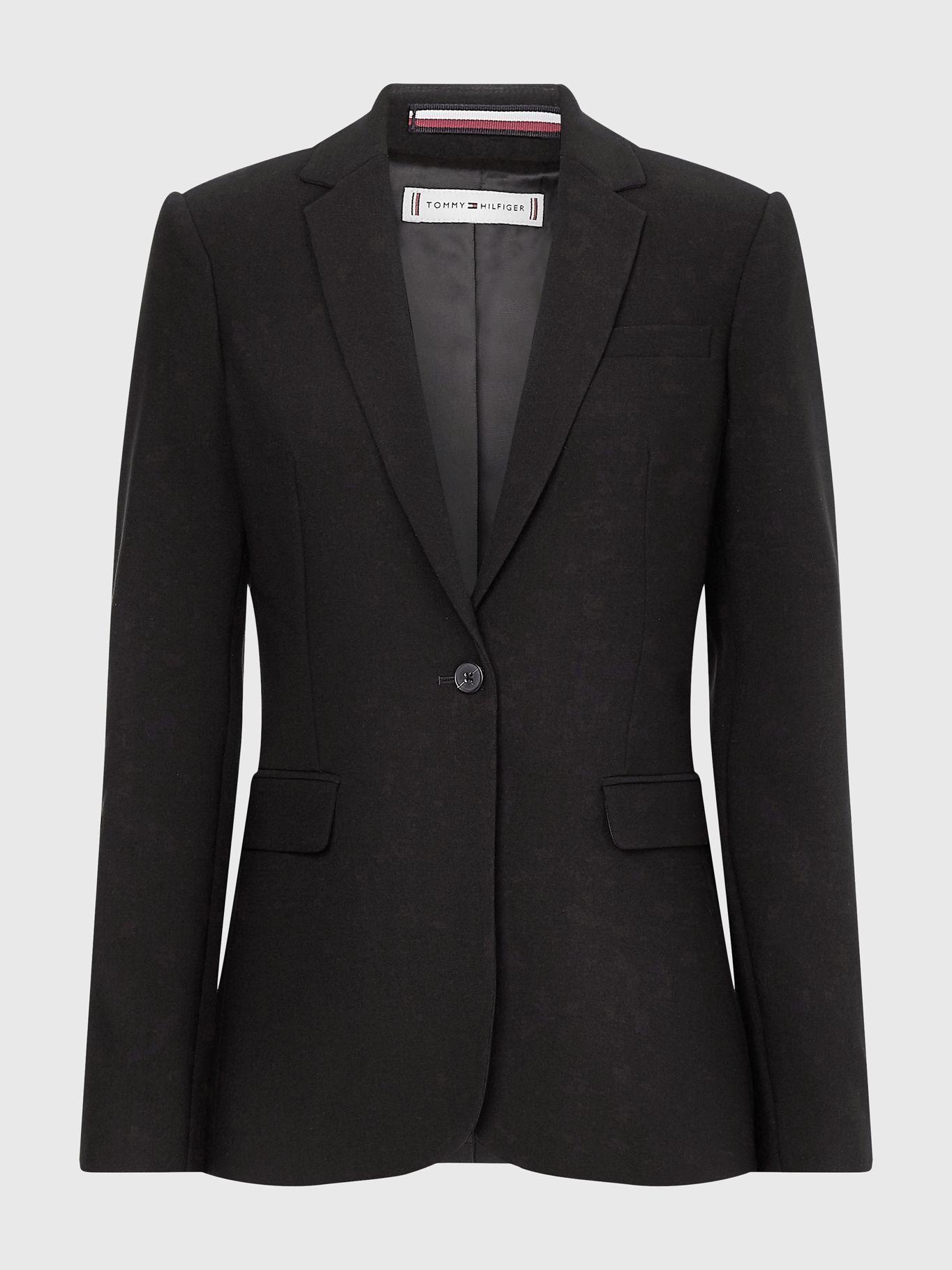 Blazer Simple De Corte Regular Negro Tommy Hilfiger-5