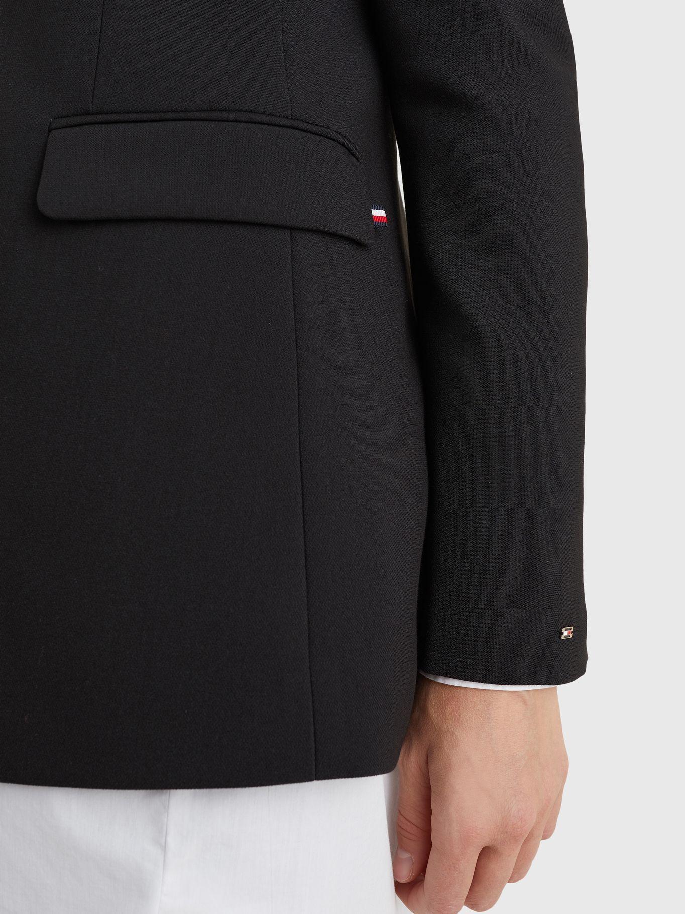 Blazer Simple De Corte Regular Negro Tommy Hilfiger-3