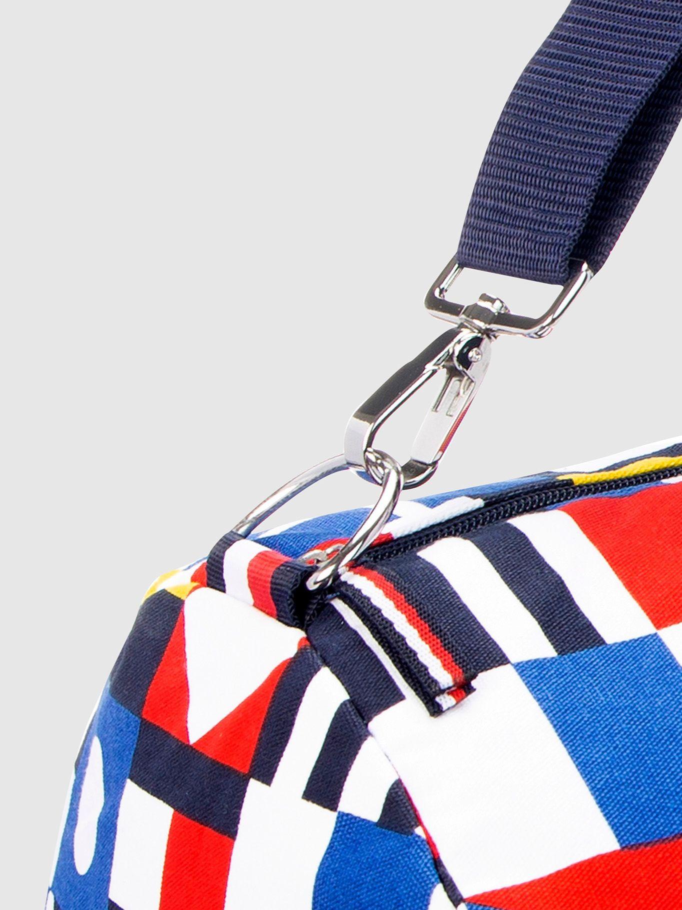 Bolso Duffle Print De Banderines Azul Tommy Hilfiger-3