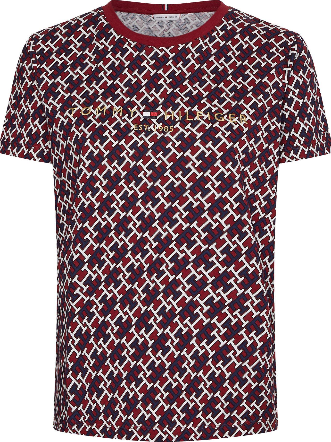 Polera Monogram Print Regular Fit Azul Tommy Hilfiger-4