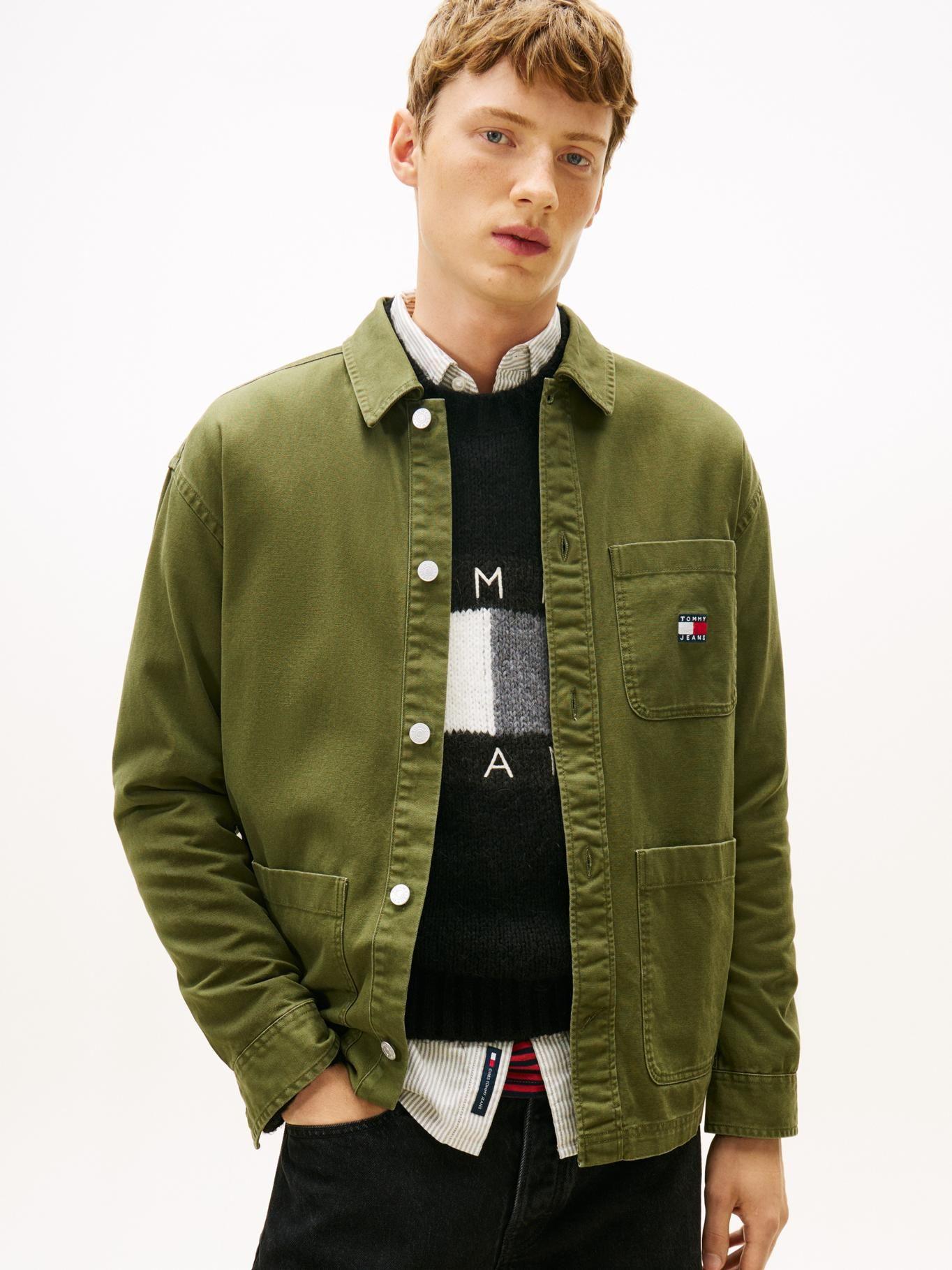 Sobrecamisa Oversize Con Parche Tommy Jeans Verde-0