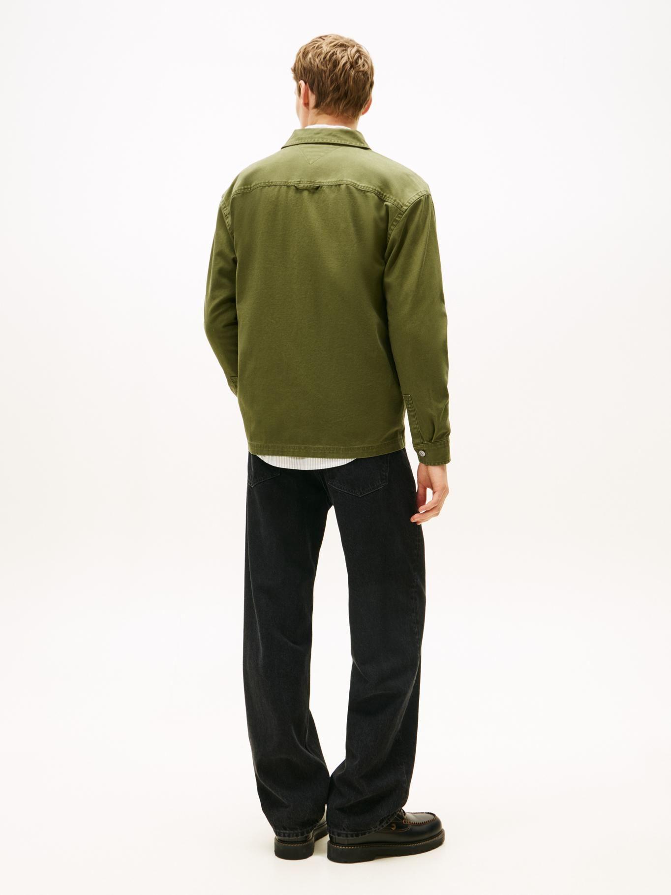 Sobrecamisa Oversize Con Parche Tommy Jeans Verde-2