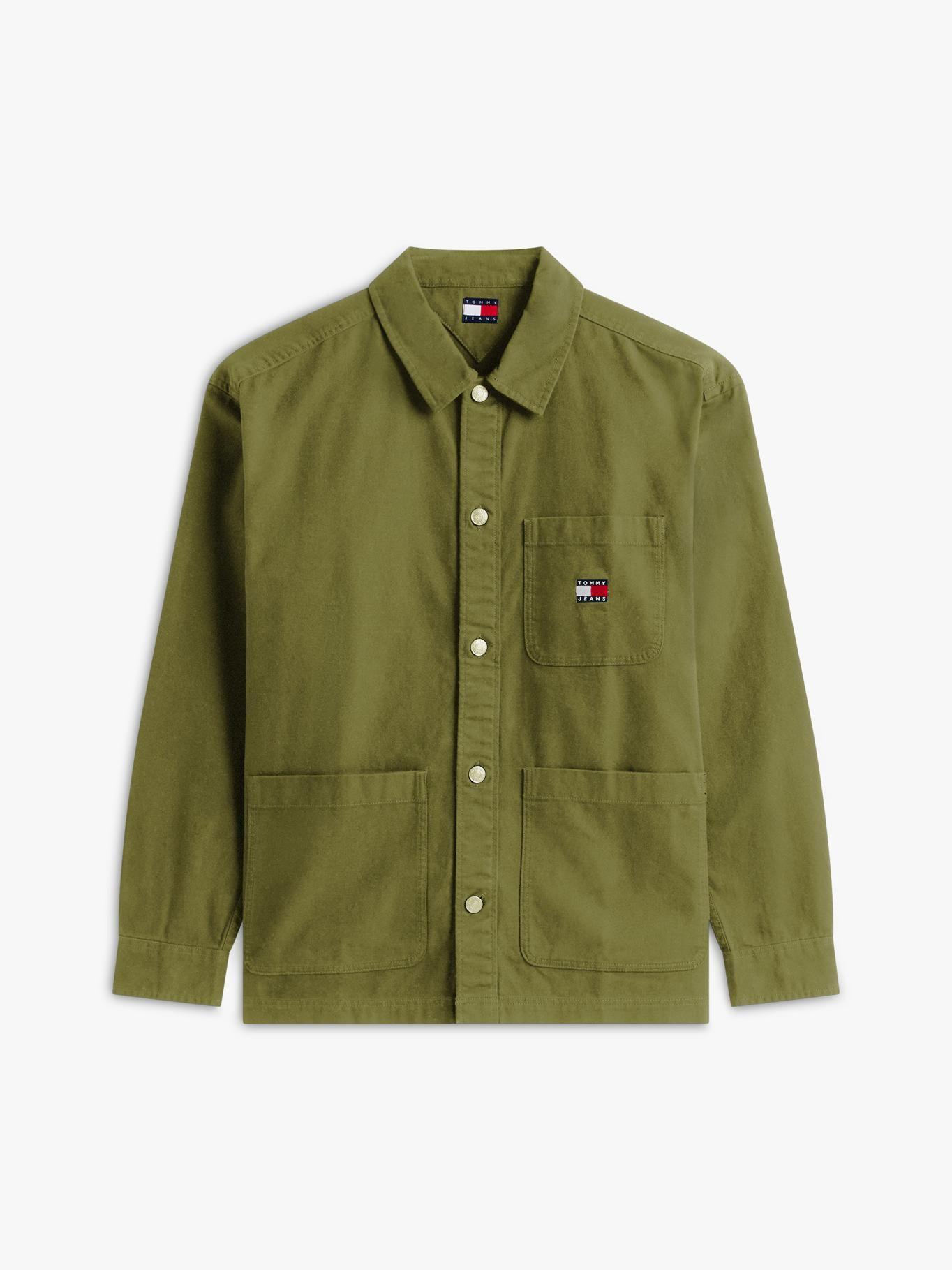 Sobrecamisa Oversize Con Parche Tommy Jeans Verde-4