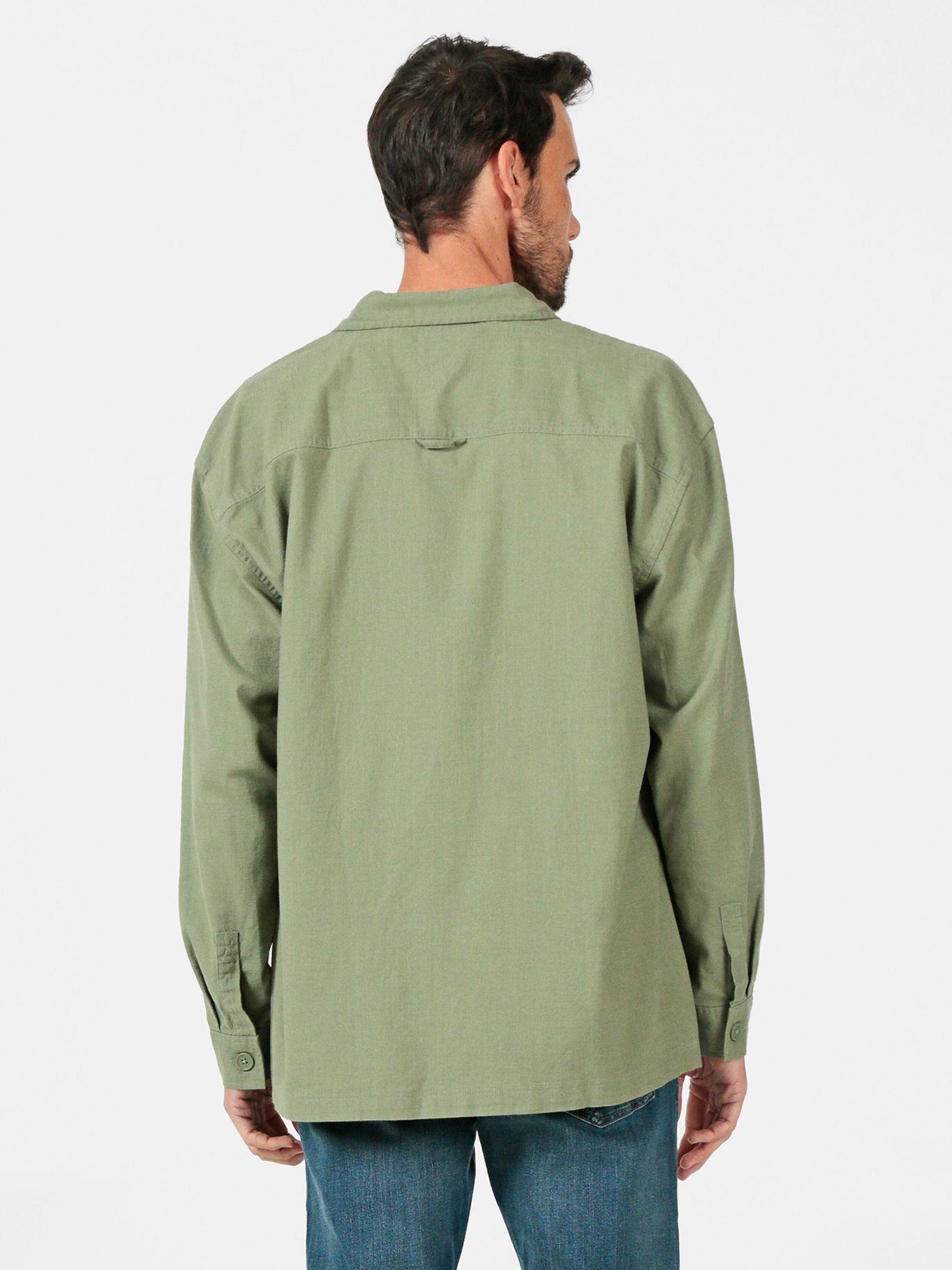 Camisa Oversize Texturizada Verde Tommy Jeans-3