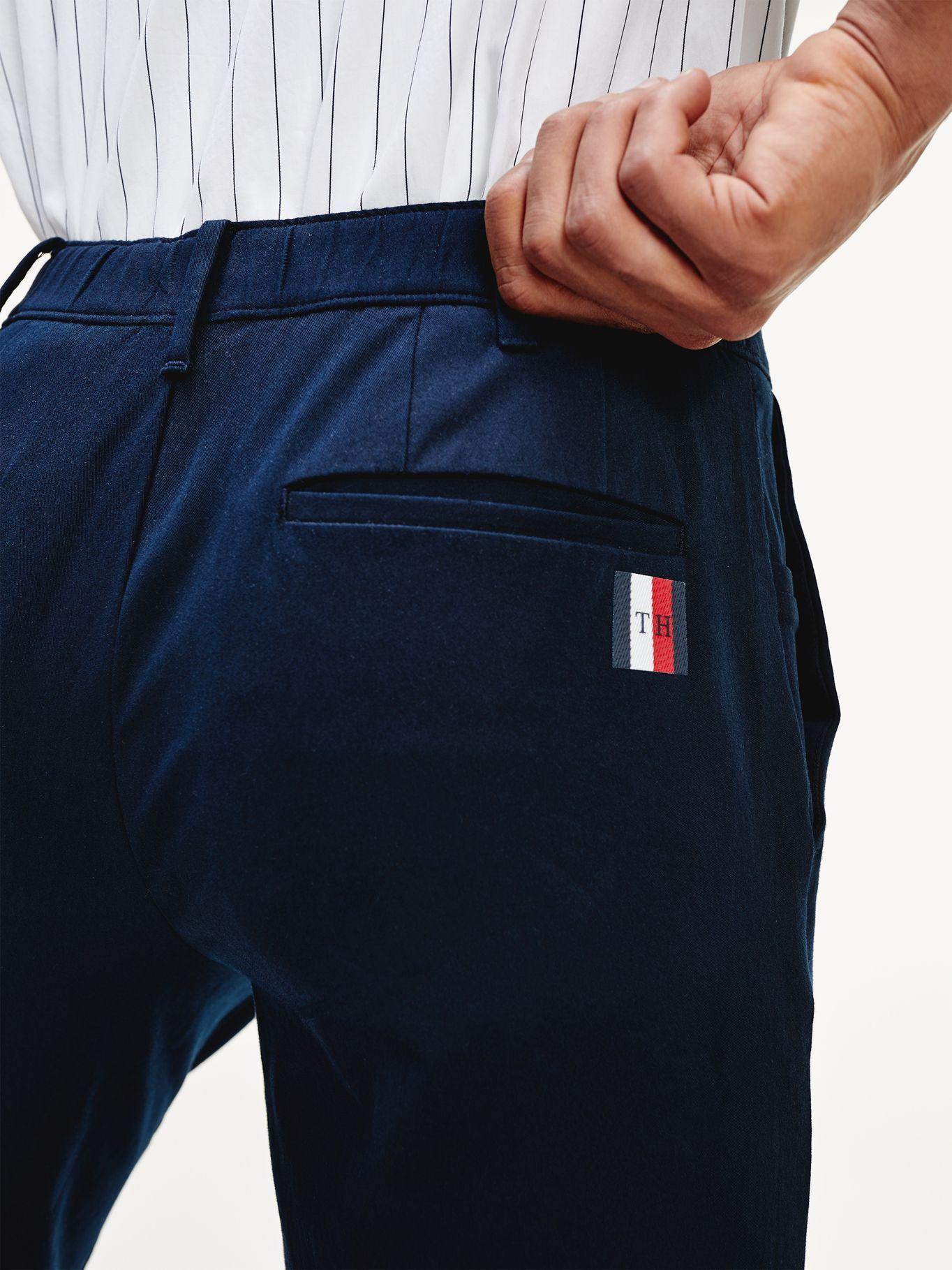 Pantalón Chino Th Flex Cónico Azul Tommy Hilfiger-3