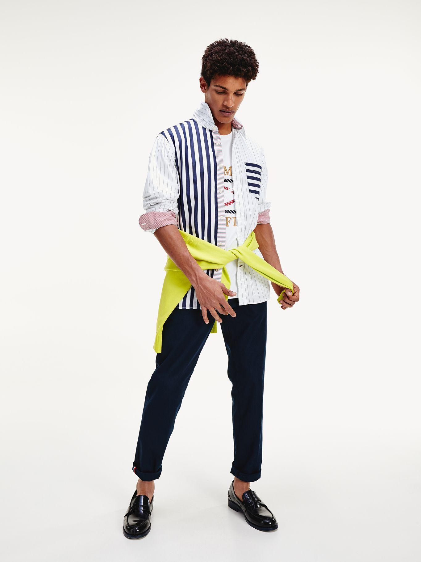 Pantalón Chino Th Flex Cónico Azul Tommy Hilfiger-5