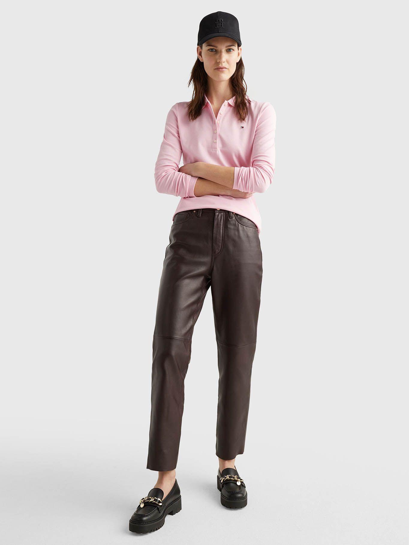 Polo Essential Con Logo Slim Fit Rosado Tommy Hilfiger-1