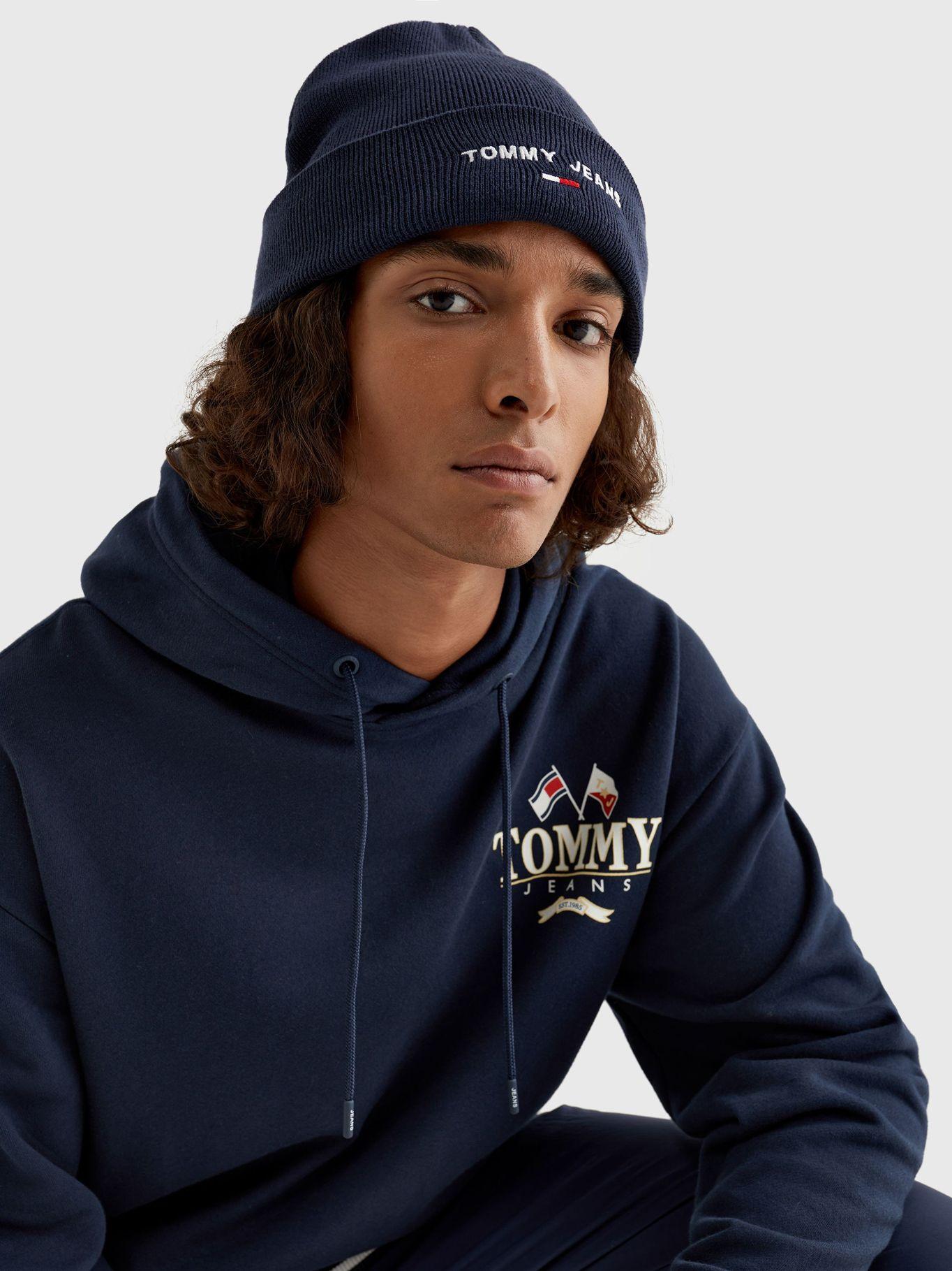 Gorro Beanie Con Logo Azul Tommy Hilfiger-1