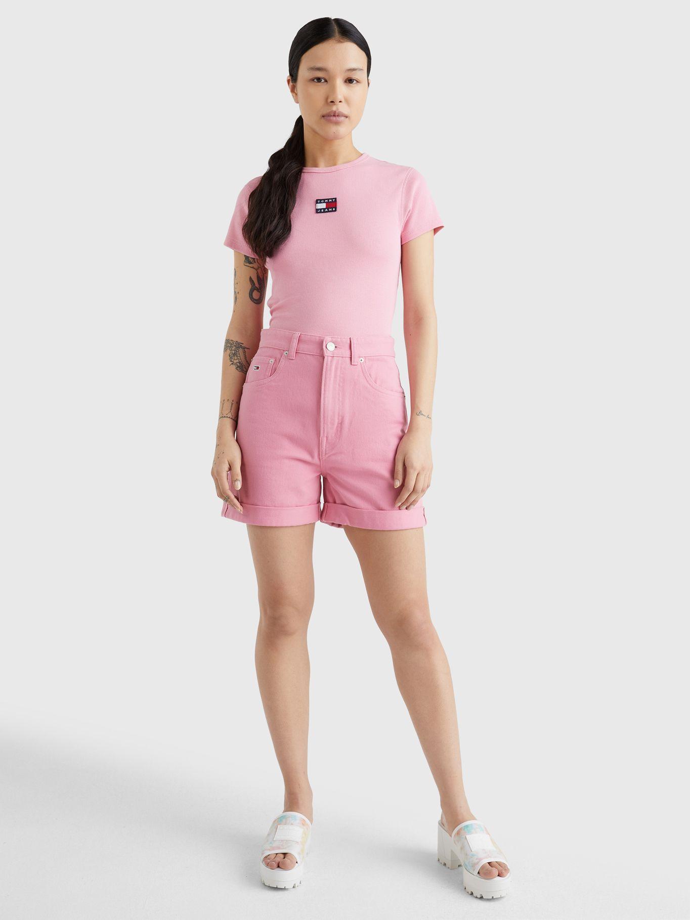 Short Mom Talle Alto Rosado Tommy Hilfiger-0