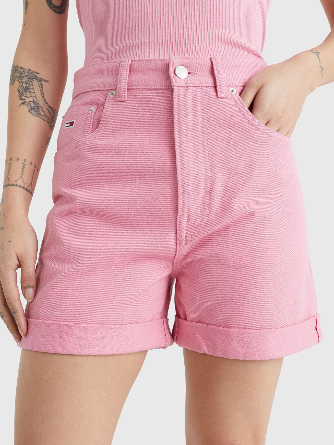 Short Mom Talle Alto Rosado Tommy Hilfiger-3