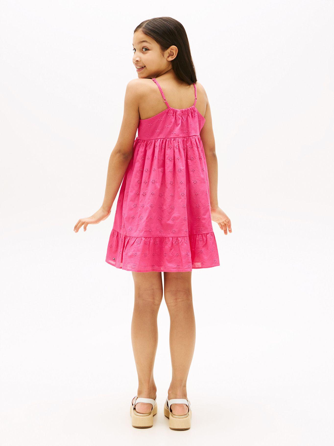 Vestido Broderie Solid Rosado Tommy Hilfiger-1