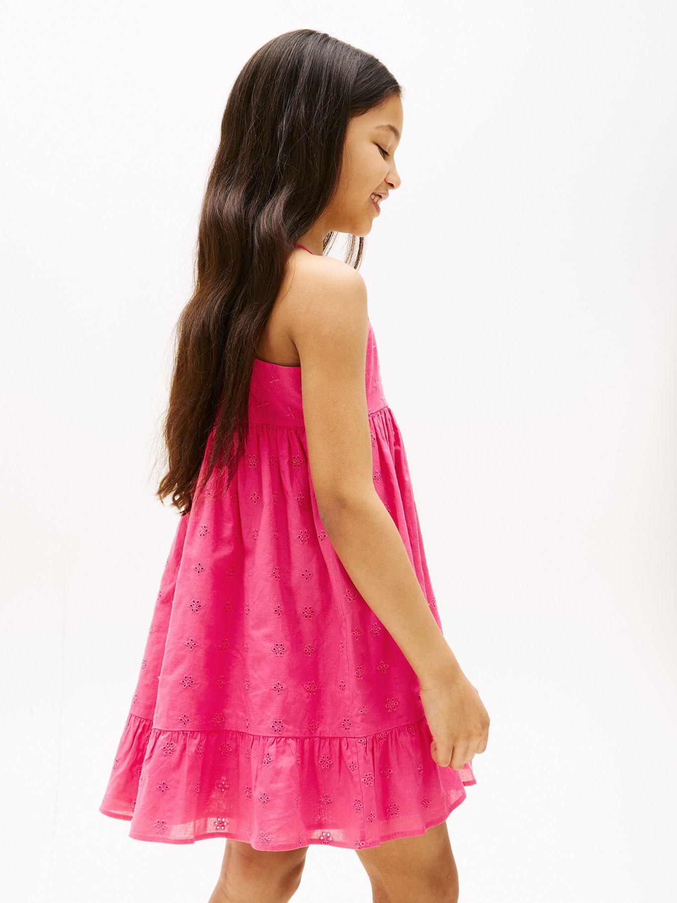 Vestido Broderie Solid Rosado Tommy Hilfiger-2