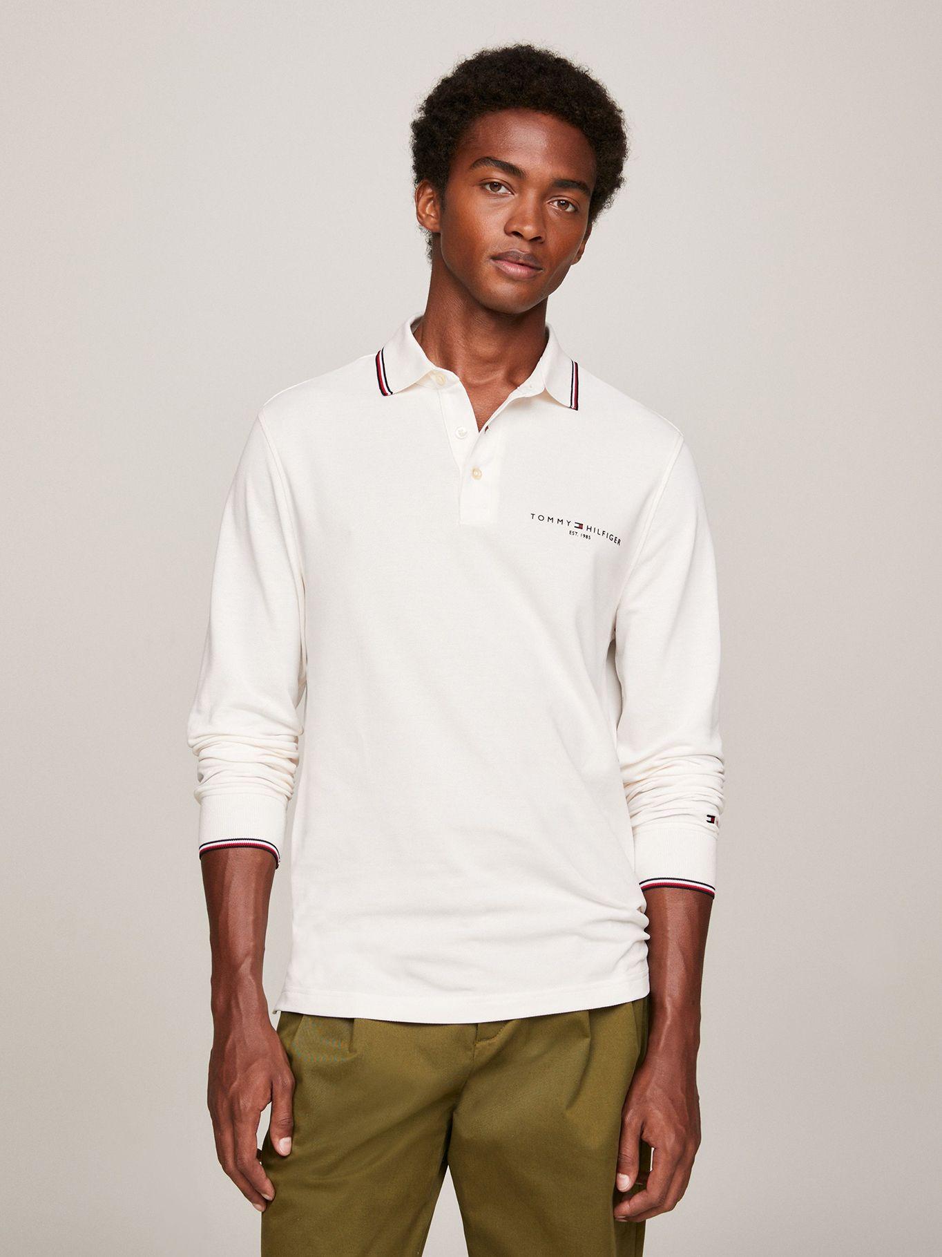 POLO SOLID CUELLO RIBETEADO BLANCO TOMMY HILFIGER-0