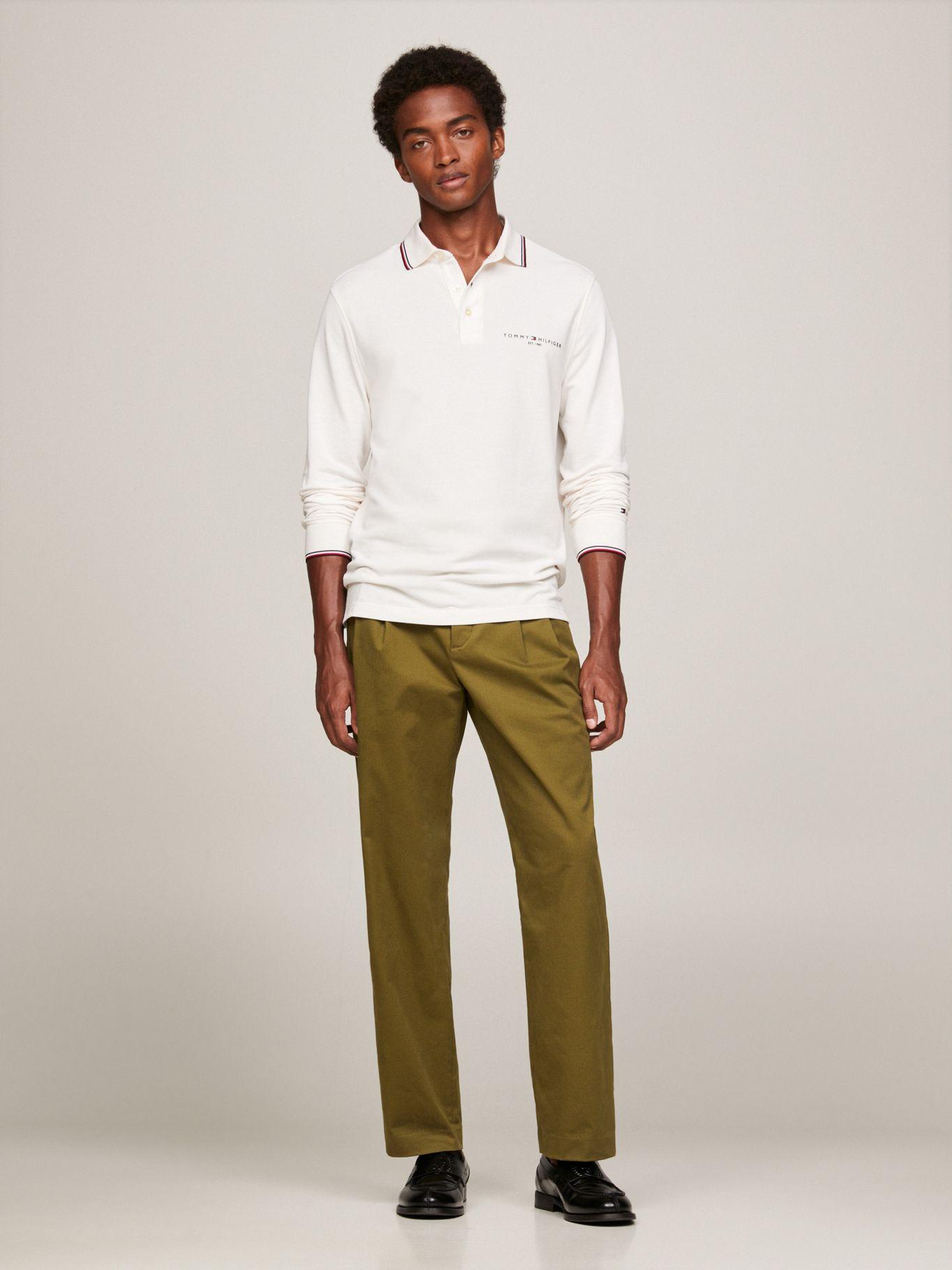 POLO SOLID CUELLO RIBETEADO BLANCO TOMMY HILFIGER-1