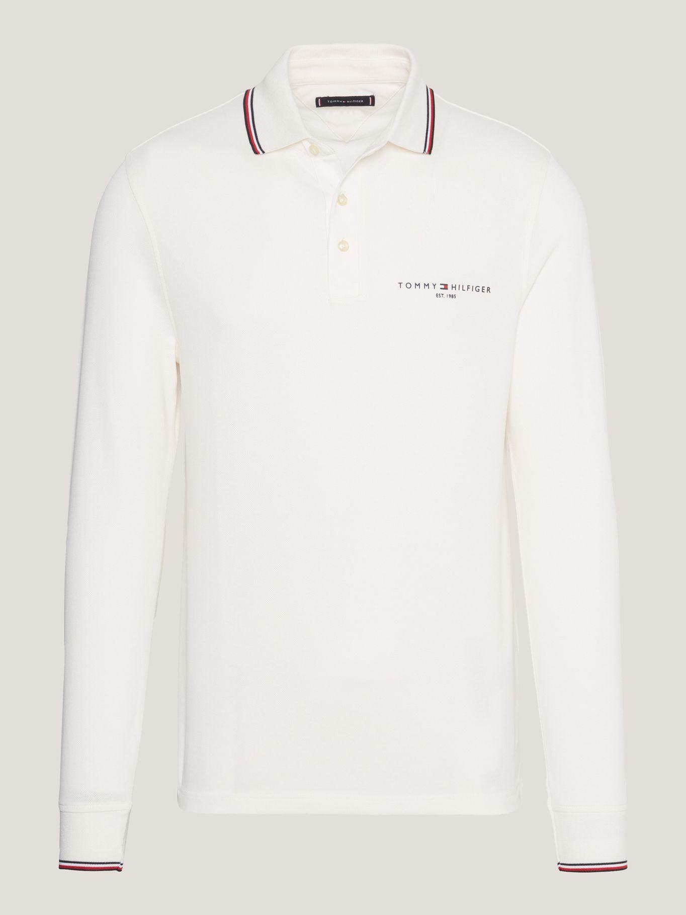 POLO SOLID CUELLO RIBETEADO BLANCO TOMMY HILFIGER-4