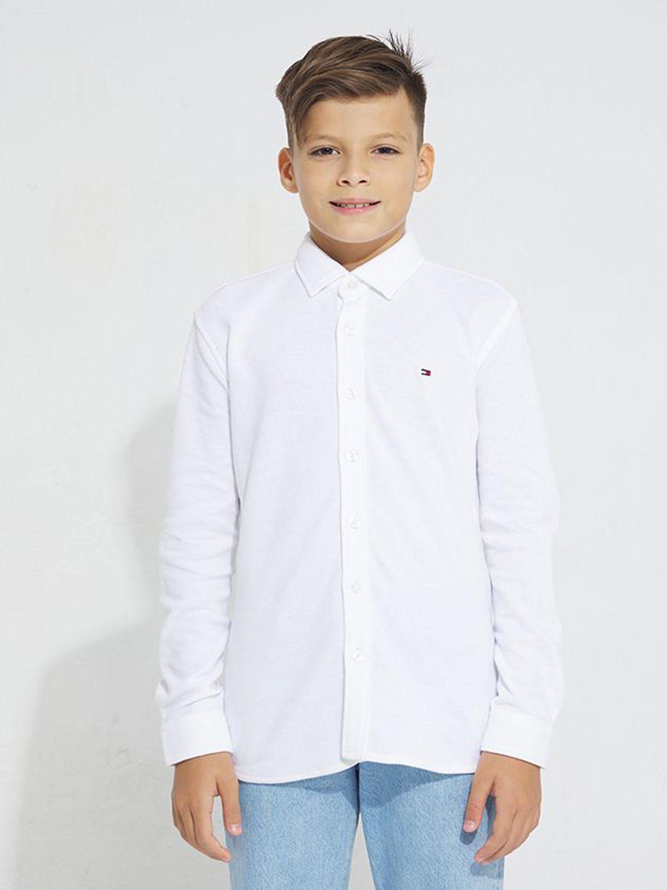 Camisa Solid Regular Fit Blanco Tommy Hilfiger-0