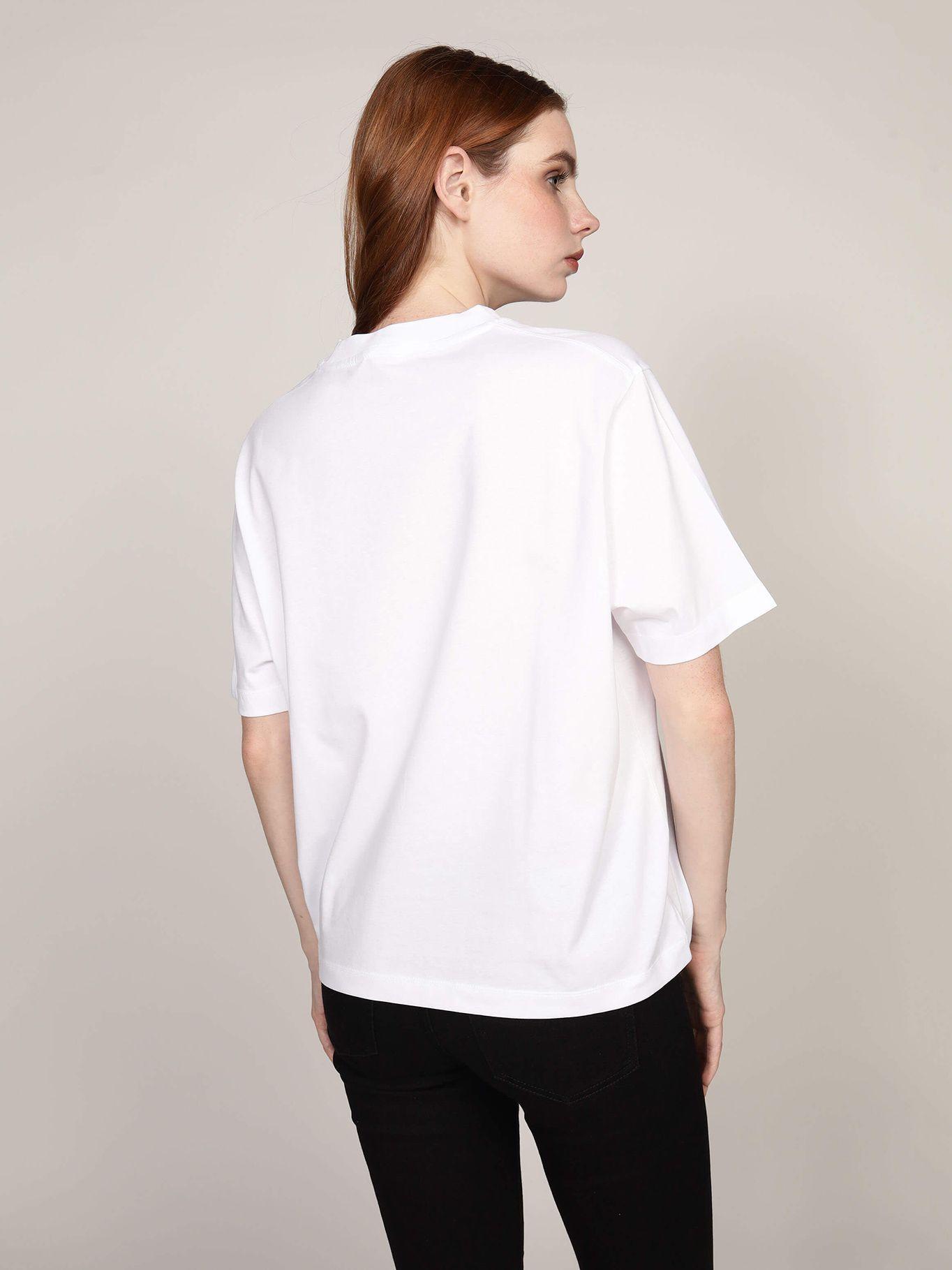 Polera Outline Flag Logo Blanco Tommy Hilfiger-2