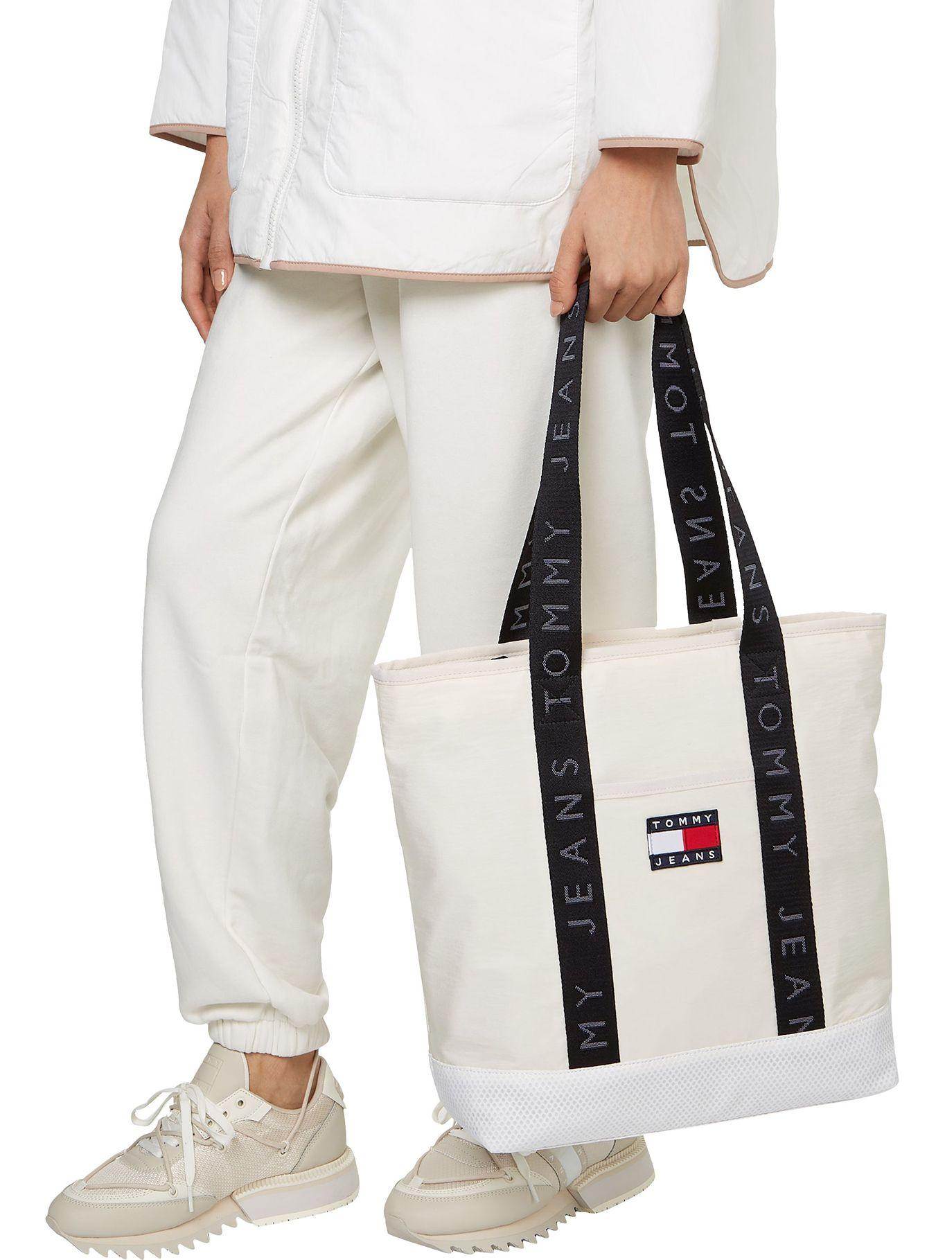 Bolso Tote Heritage Con Logo Blanco Tommy Hilfiger-4