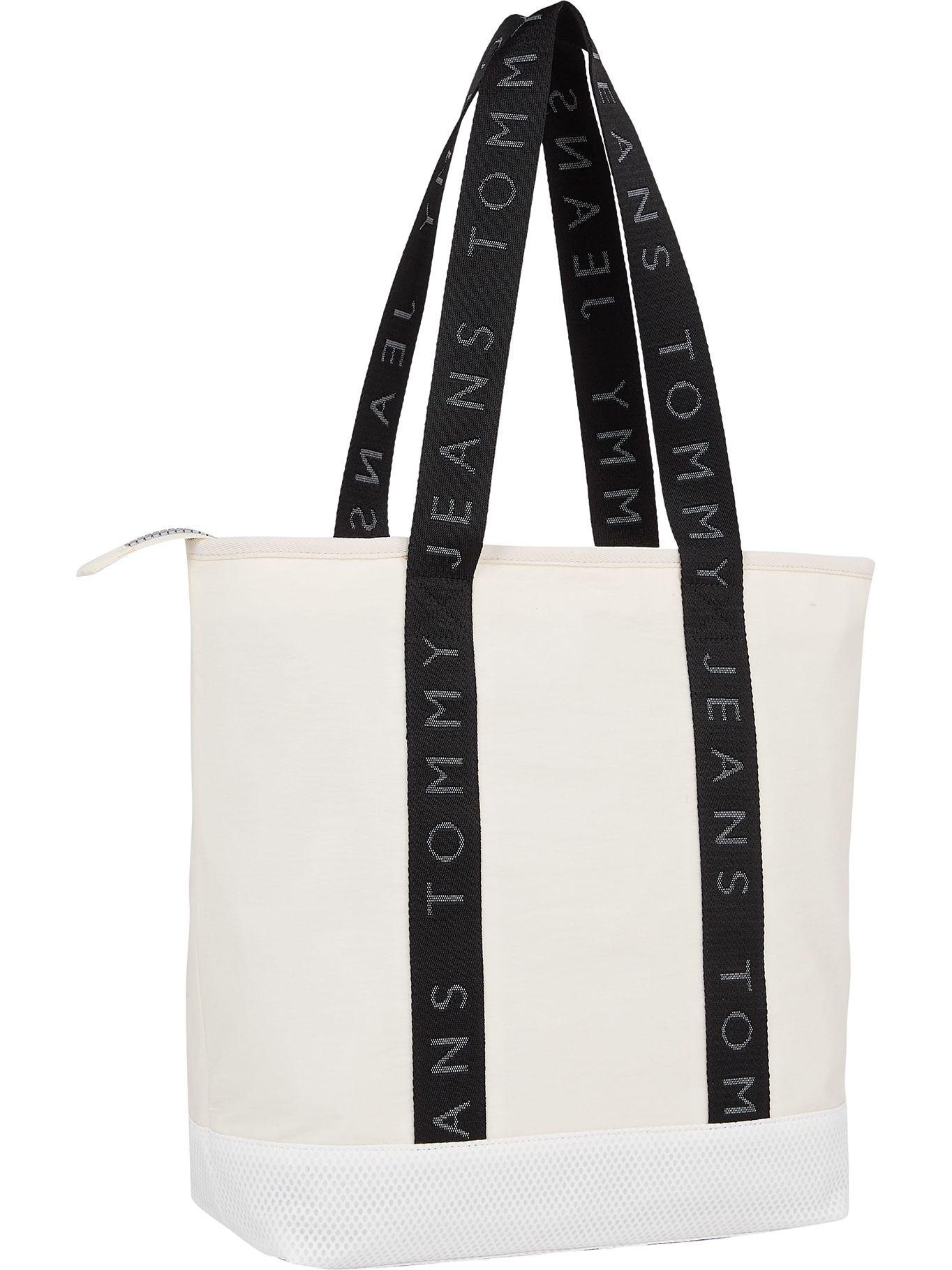 Bolso Tote Heritage Con Logo Blanco Tommy Hilfiger-1