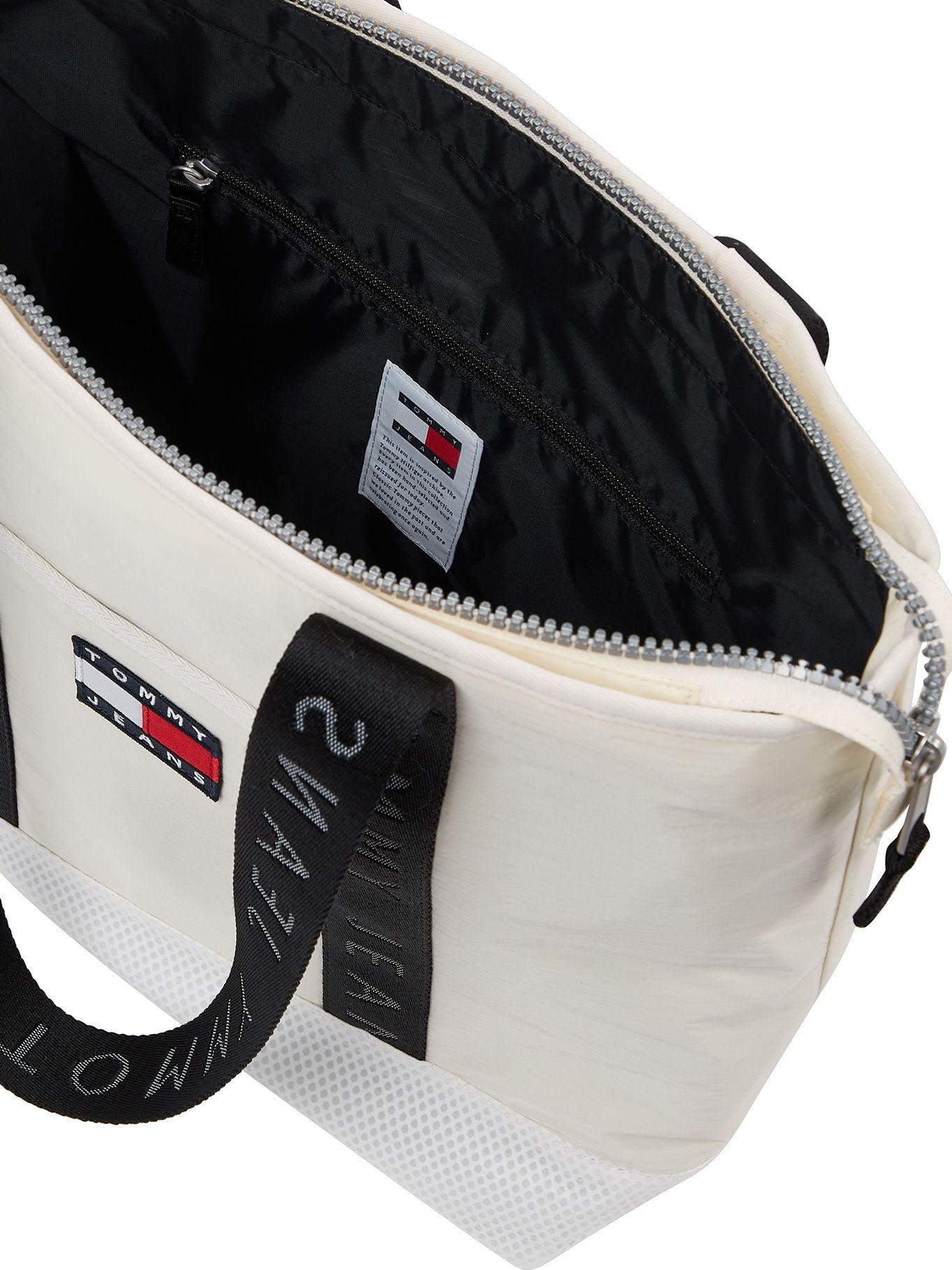Bolso Tote Heritage Con Logo Blanco Tommy Hilfiger-3
