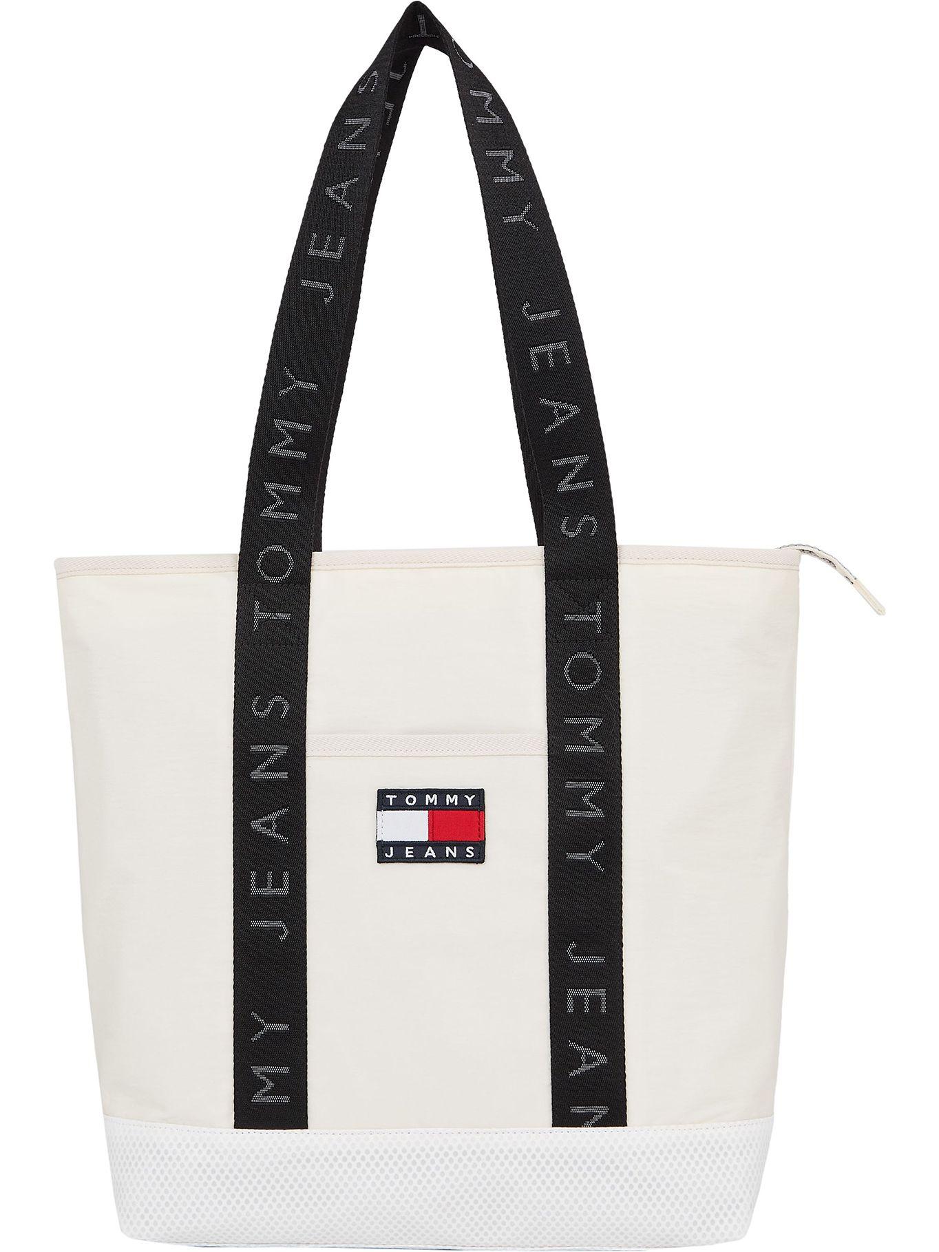 Bolso Tote Heritage Con Logo Blanco Tommy Hilfiger-0