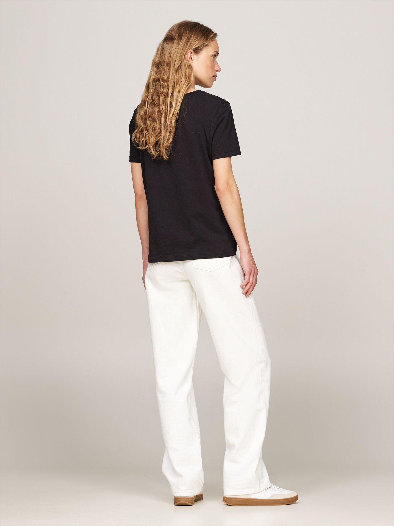 Polera Signature Con Logo Negro Tommy Hilfiger-2