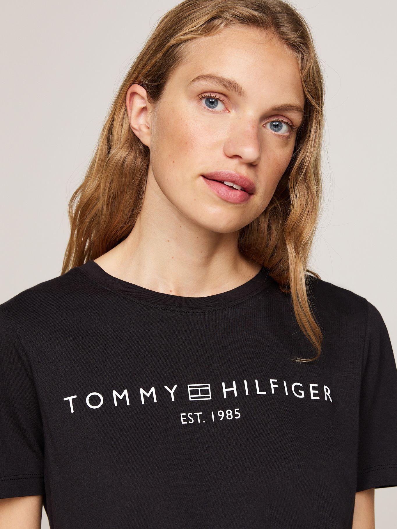 Polera Signature Con Logo Negro Tommy Hilfiger-3