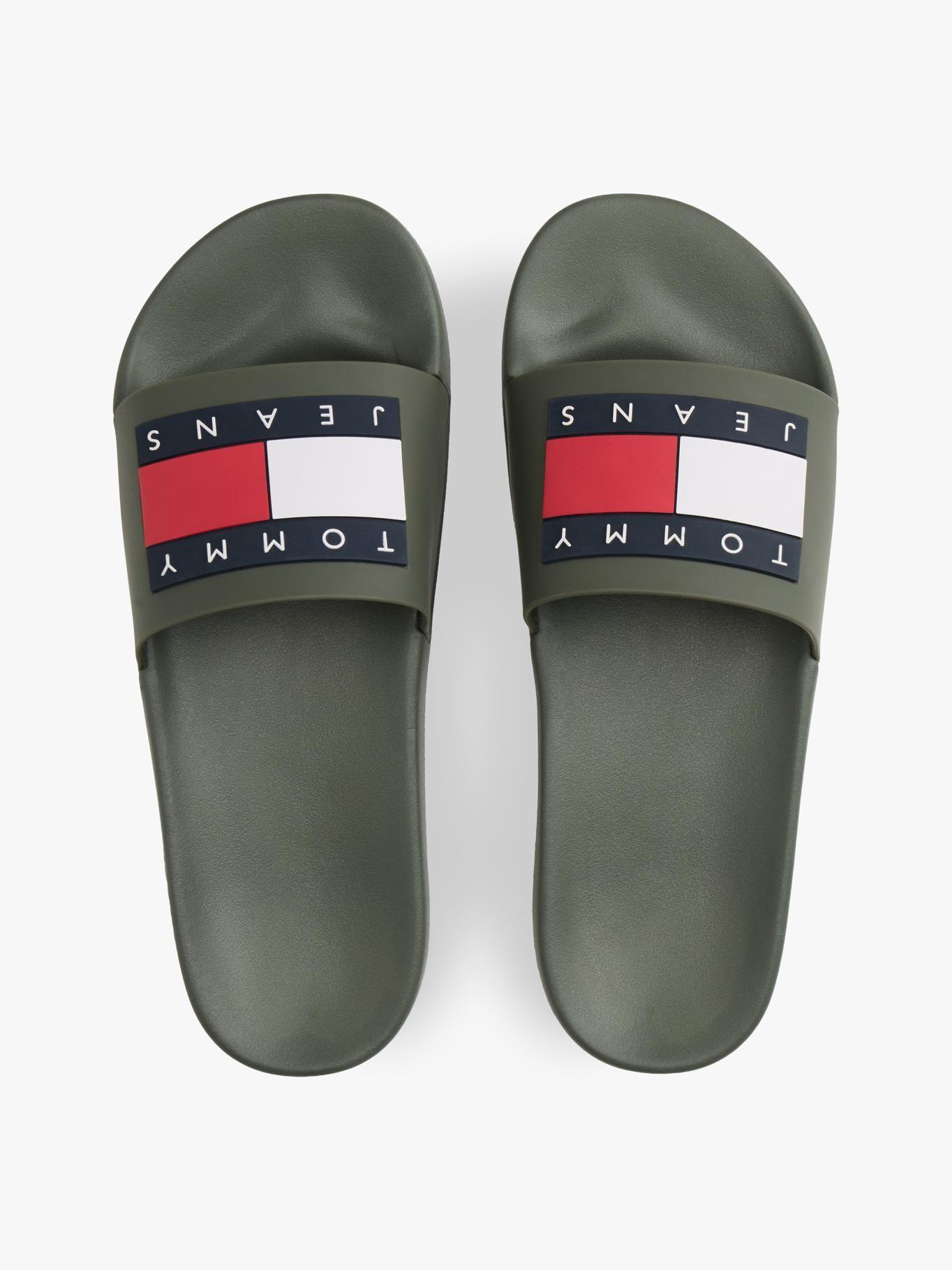 Sandalias Logo Flag Verde Tommy Jeans-2