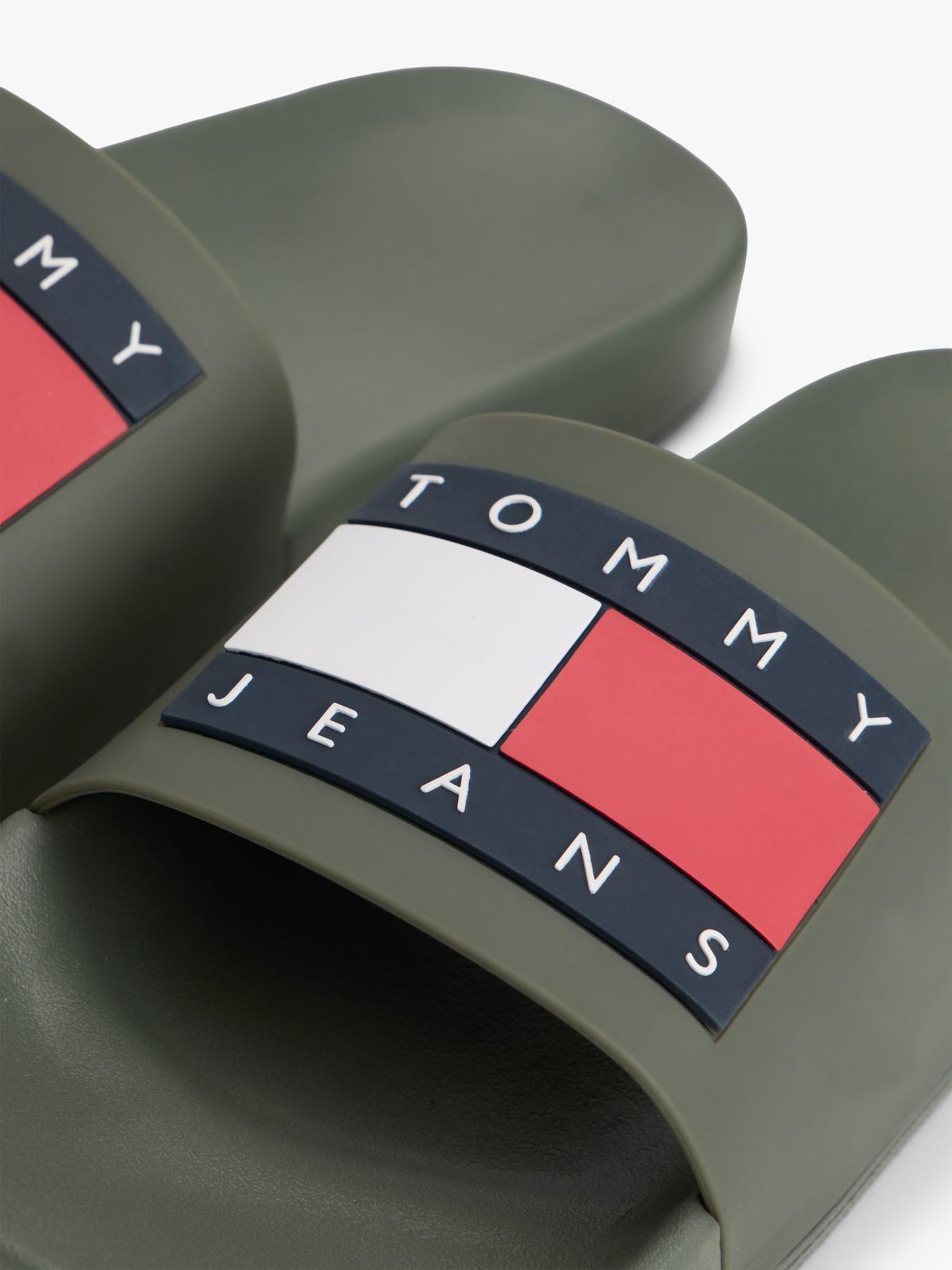 Sandalias Logo Flag Verde Tommy Jeans-6