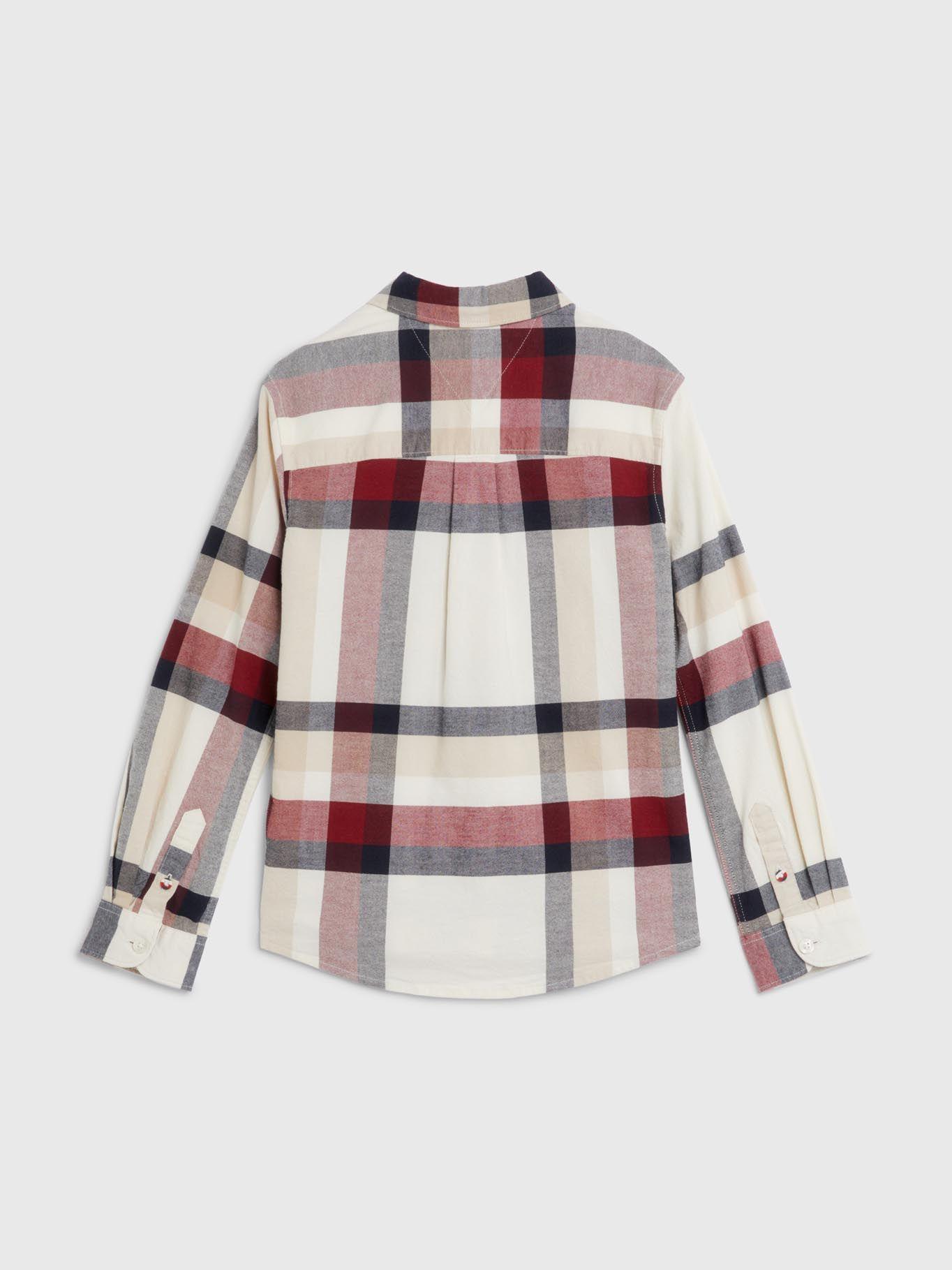 Camisa Global Stripe Check Rojo Tommy Hilfiger-1