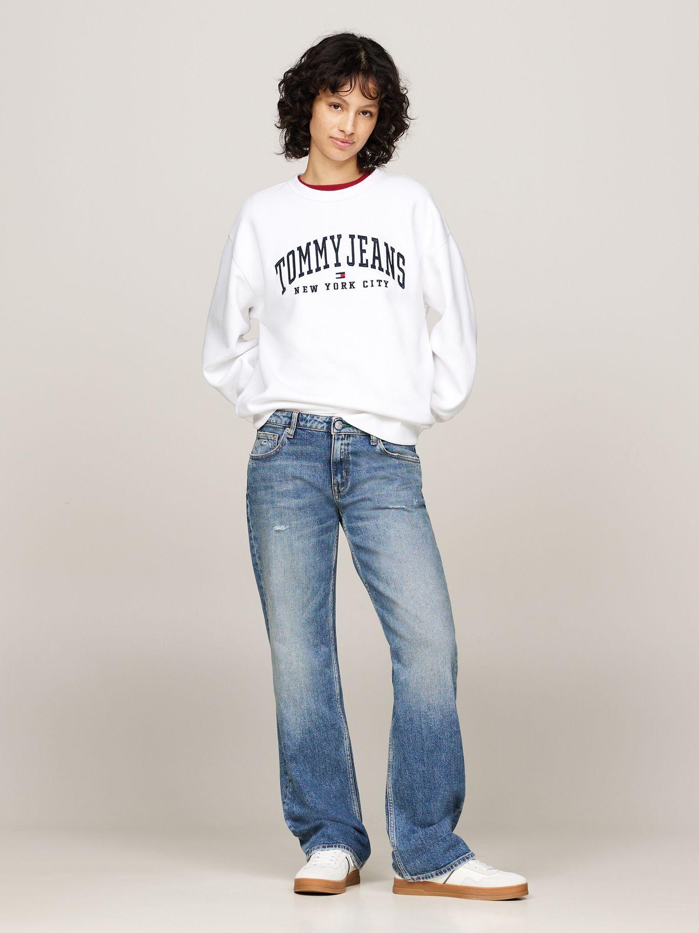 Polerón Varsity Con Corte Amplio Blanco Tommy Hilfiger-1