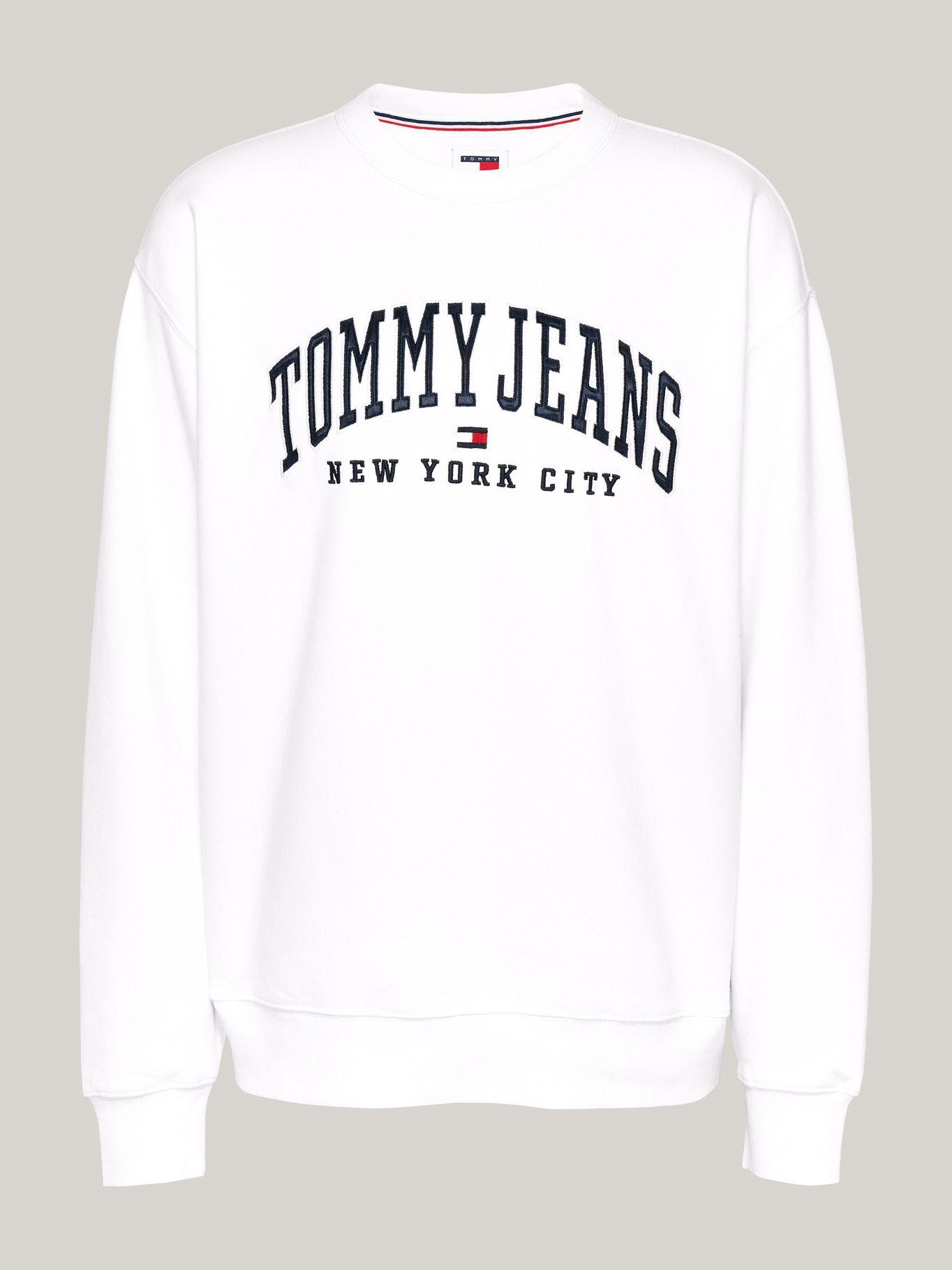 Polerón Varsity Con Corte Amplio Blanco Tommy Hilfiger-4