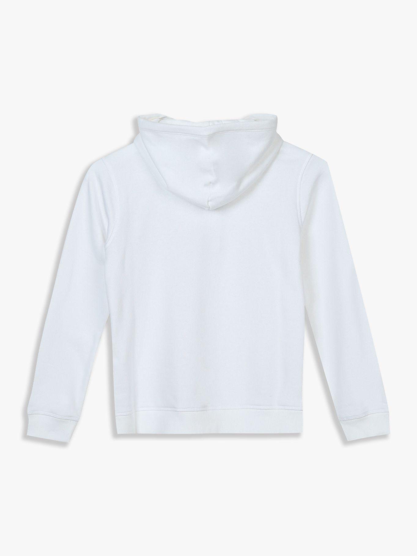 Polerón Con Gorro Y Cremallera Blanco Tommy Hilfiger-1