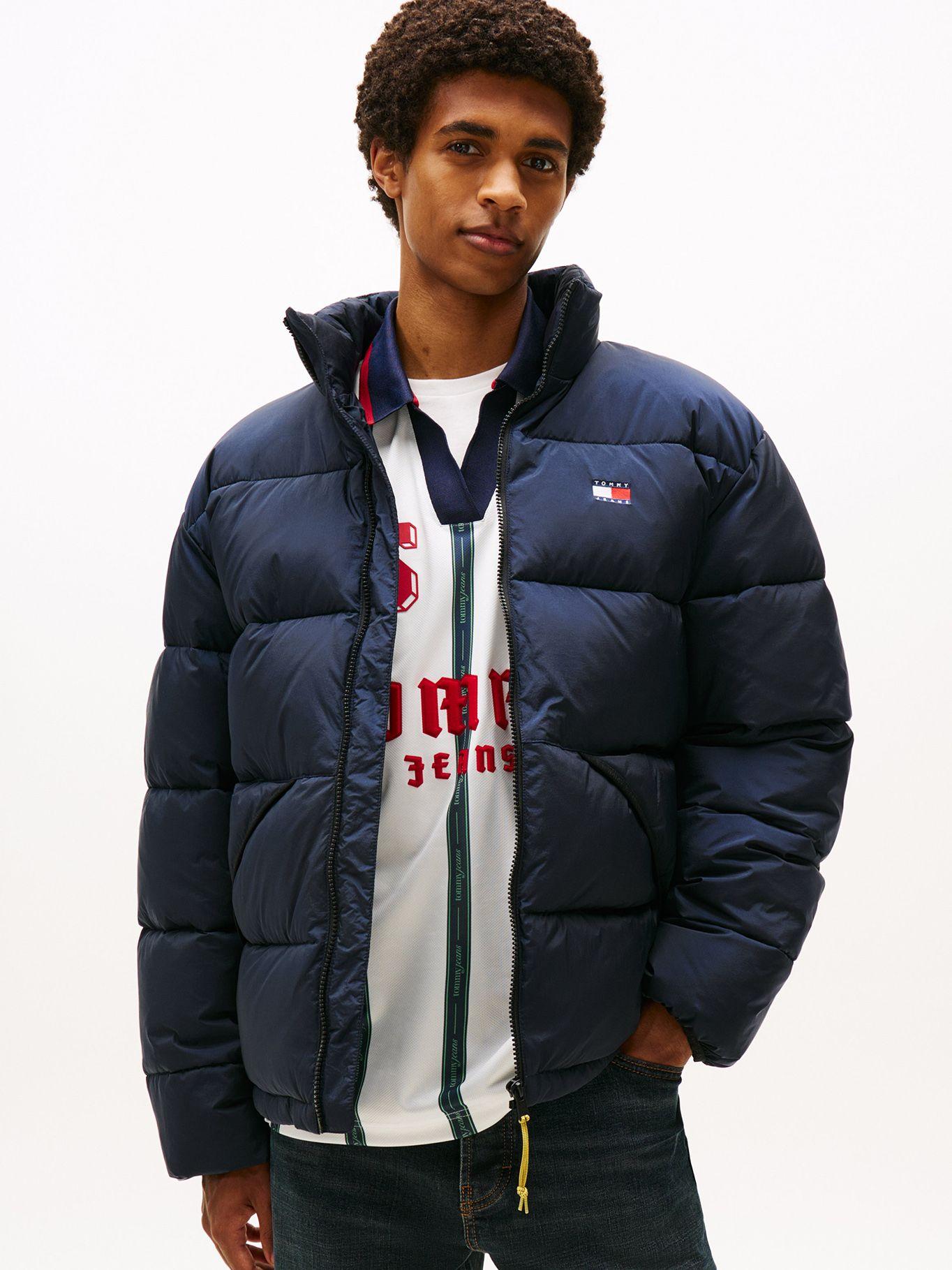 Parka Acolchada Con Efecto Arrugado Azul Tommy Jeans-0