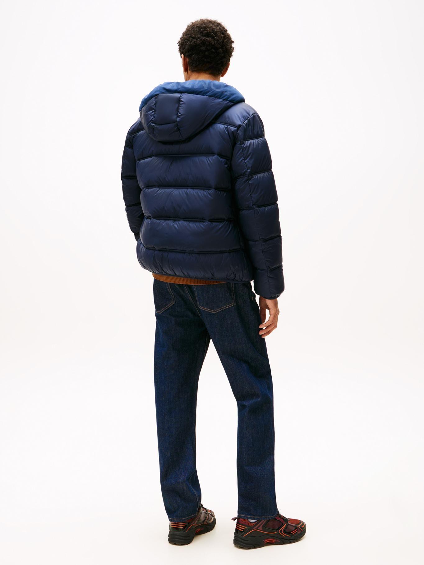 Parka Acolchada Hooded Con Logo Azul Tommy Jeans-2