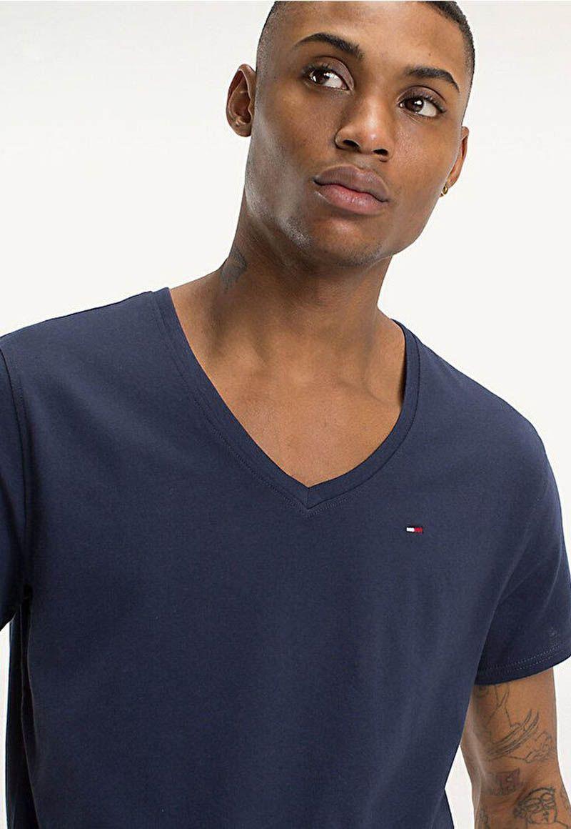 Polera Original V-Neck Negro Tommy Hilfiger-2