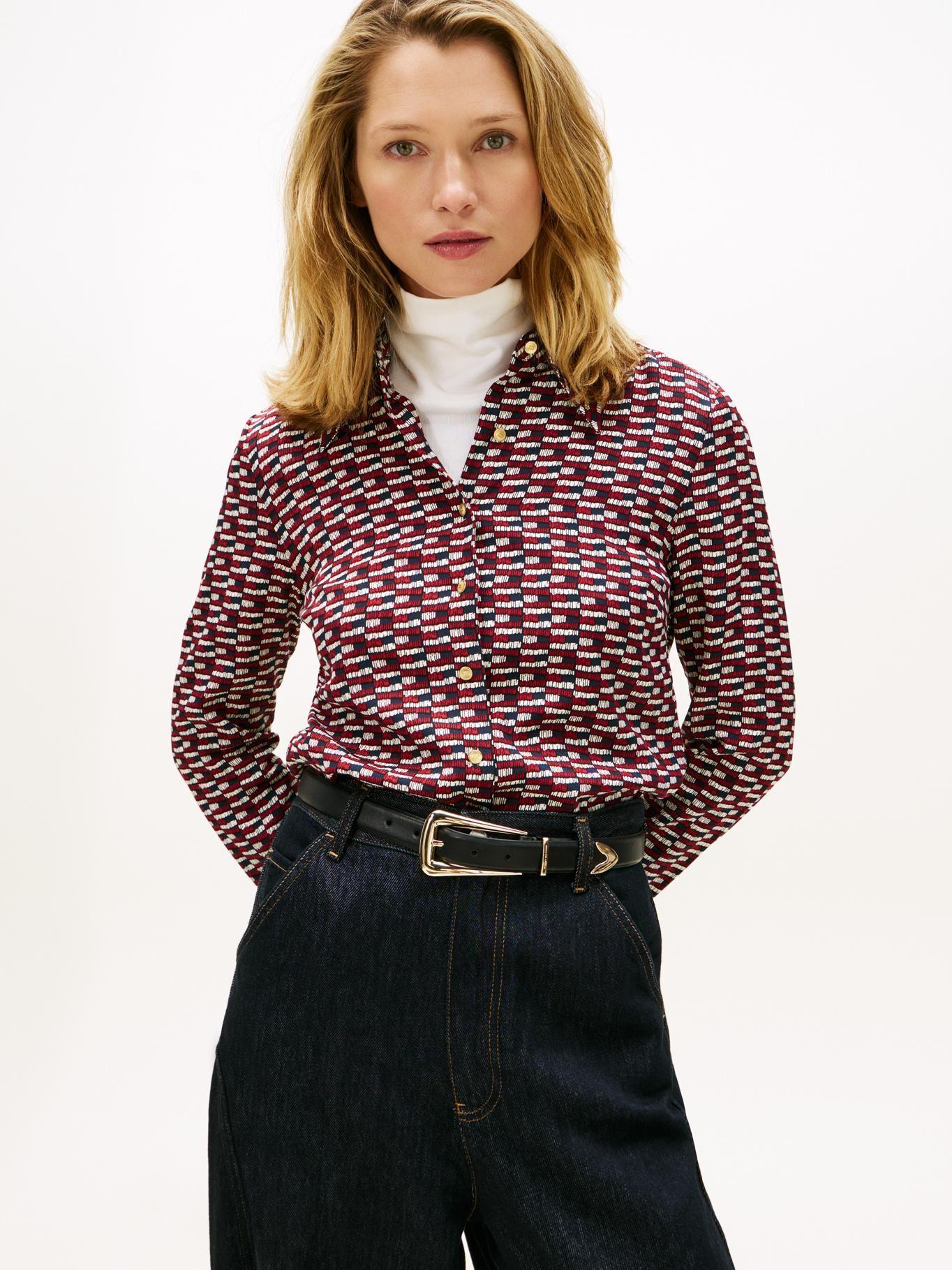 Camisa Twill Regular Tommy Hilfiger Multicolor-0