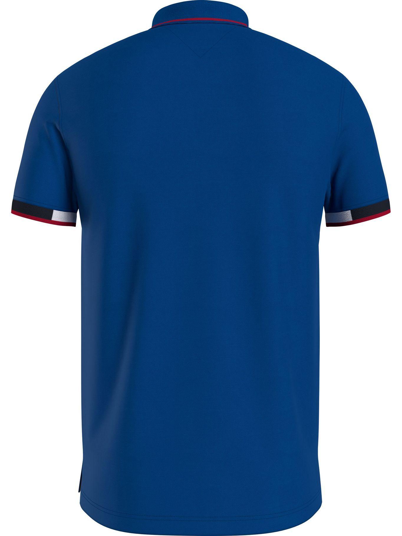Polo Color Block Slim Fit Azul Tommy Hilfiger N22-1