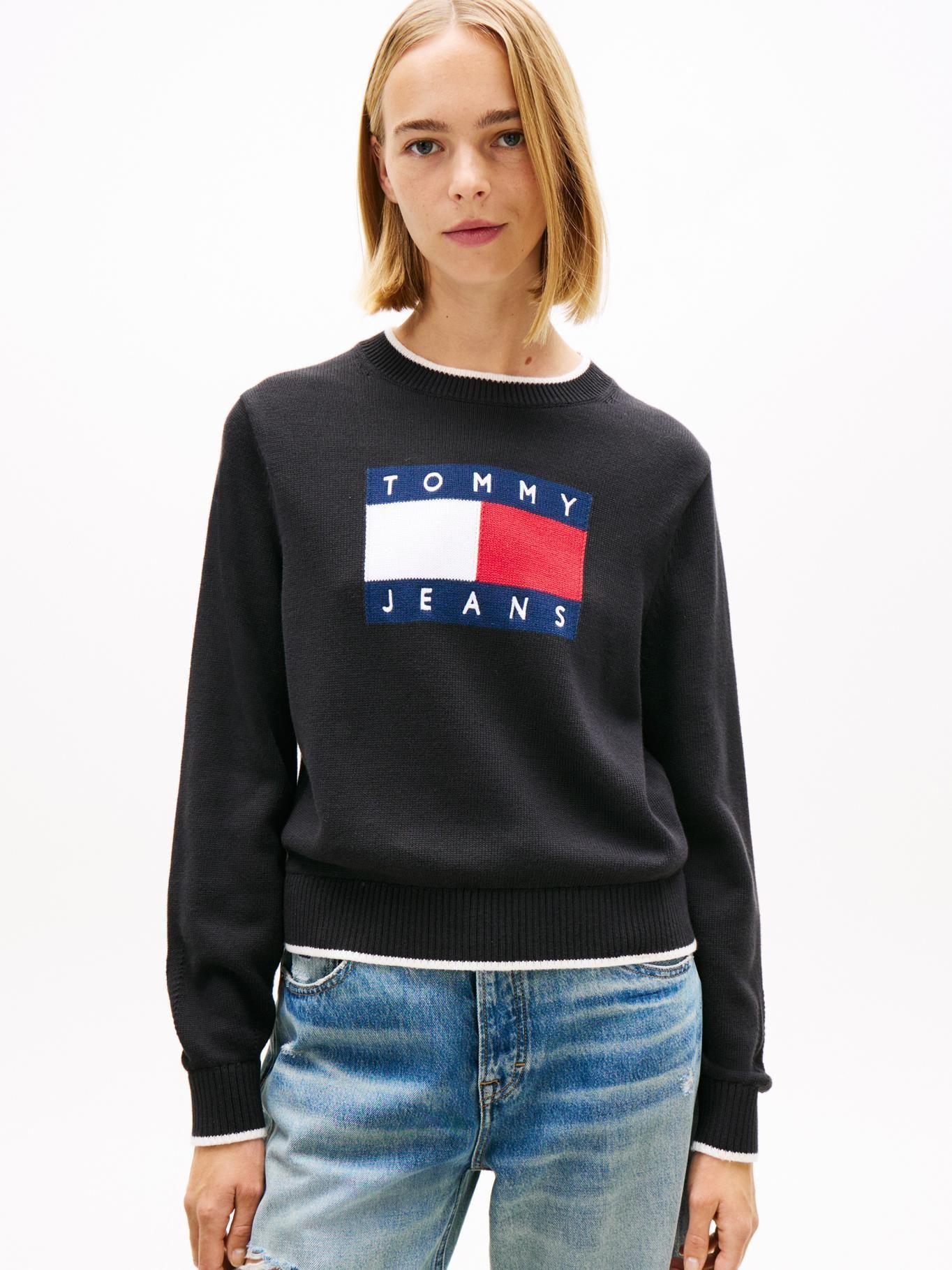 Sweater Ribeteado Con Logo-0
