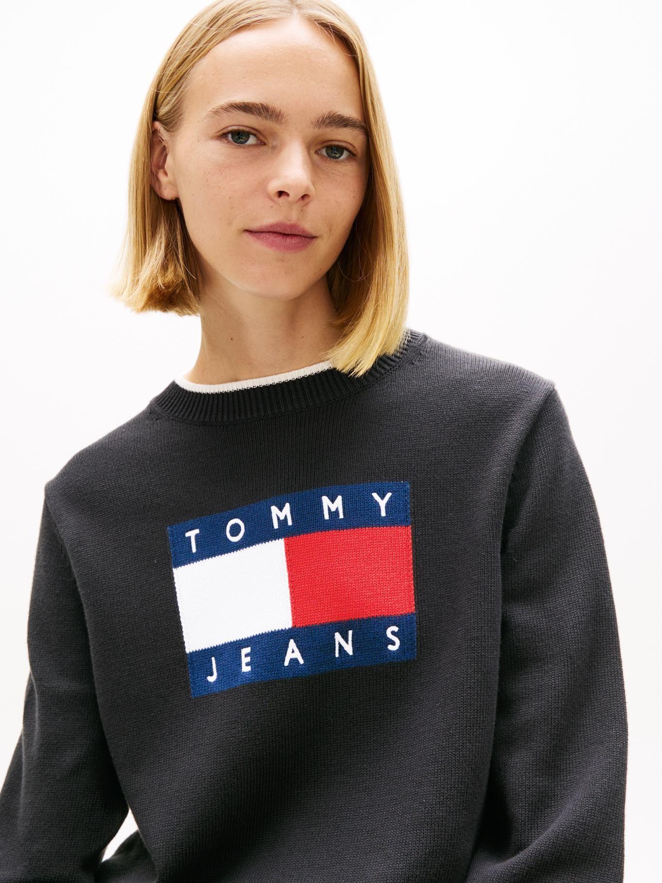 Sweater Ribeteado Con Logo-3