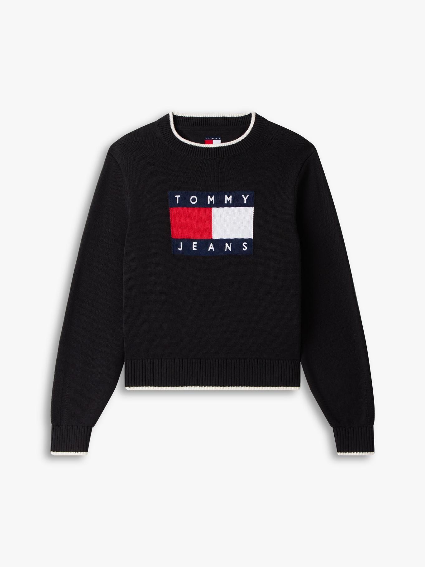 Sweater Ribeteado Con Logo-4