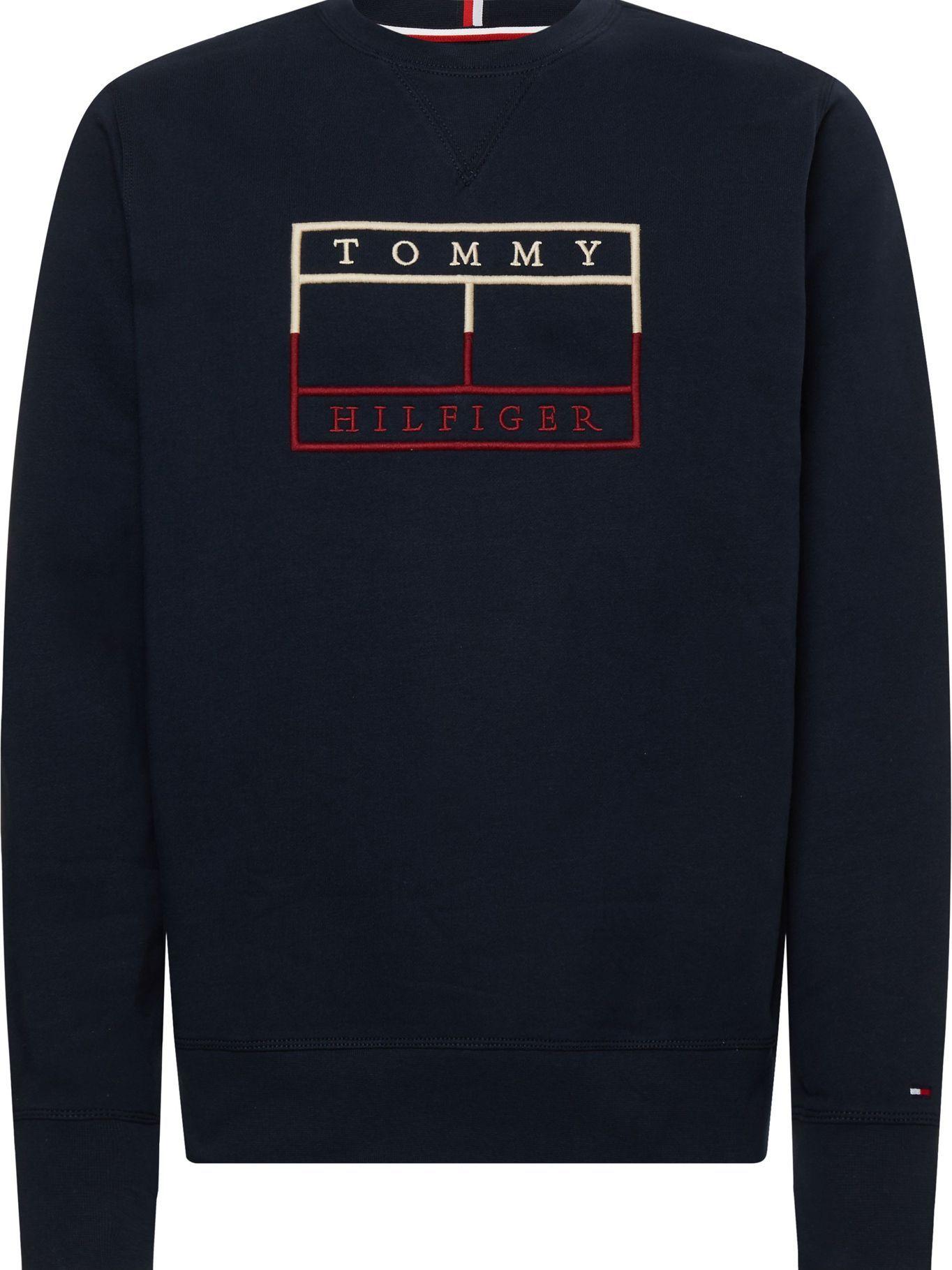 Polerón Flag Outline Logo Azul Tommy Hilfiger-0