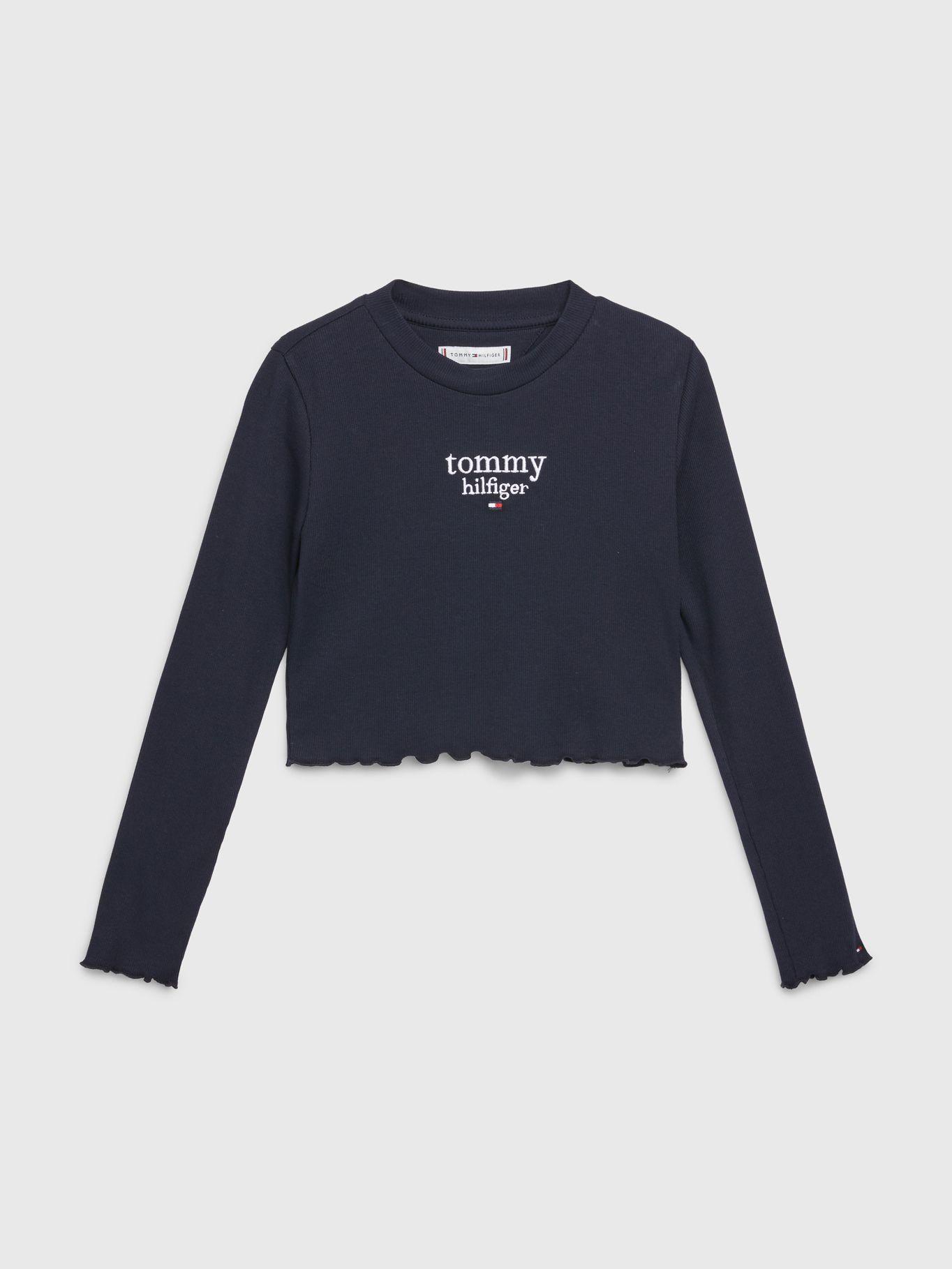 Polera Rib Con Logo Azul Tommy Hilfiger-0