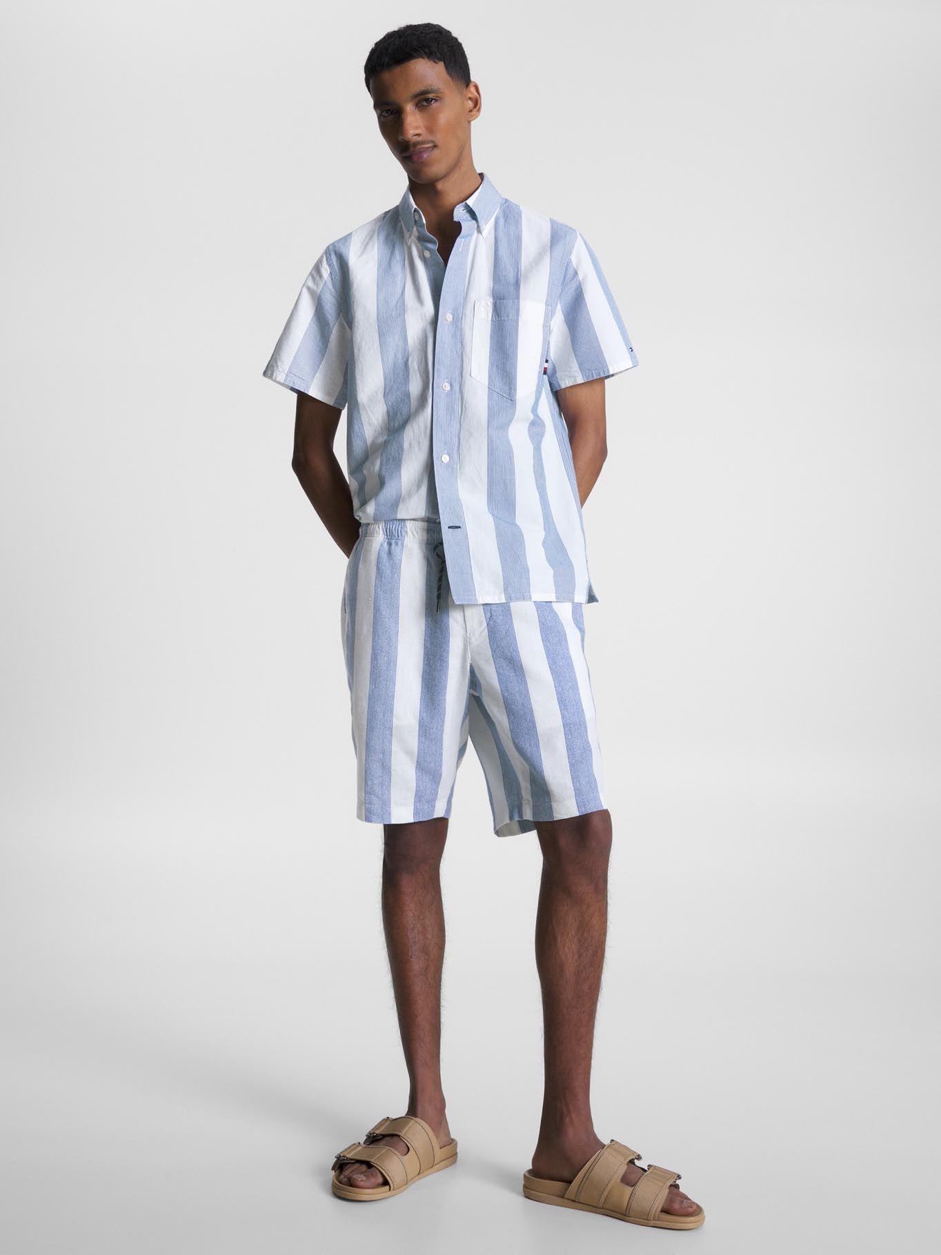 Shorts Harlem A Rayas Celeste Tommy Hilfiger-1